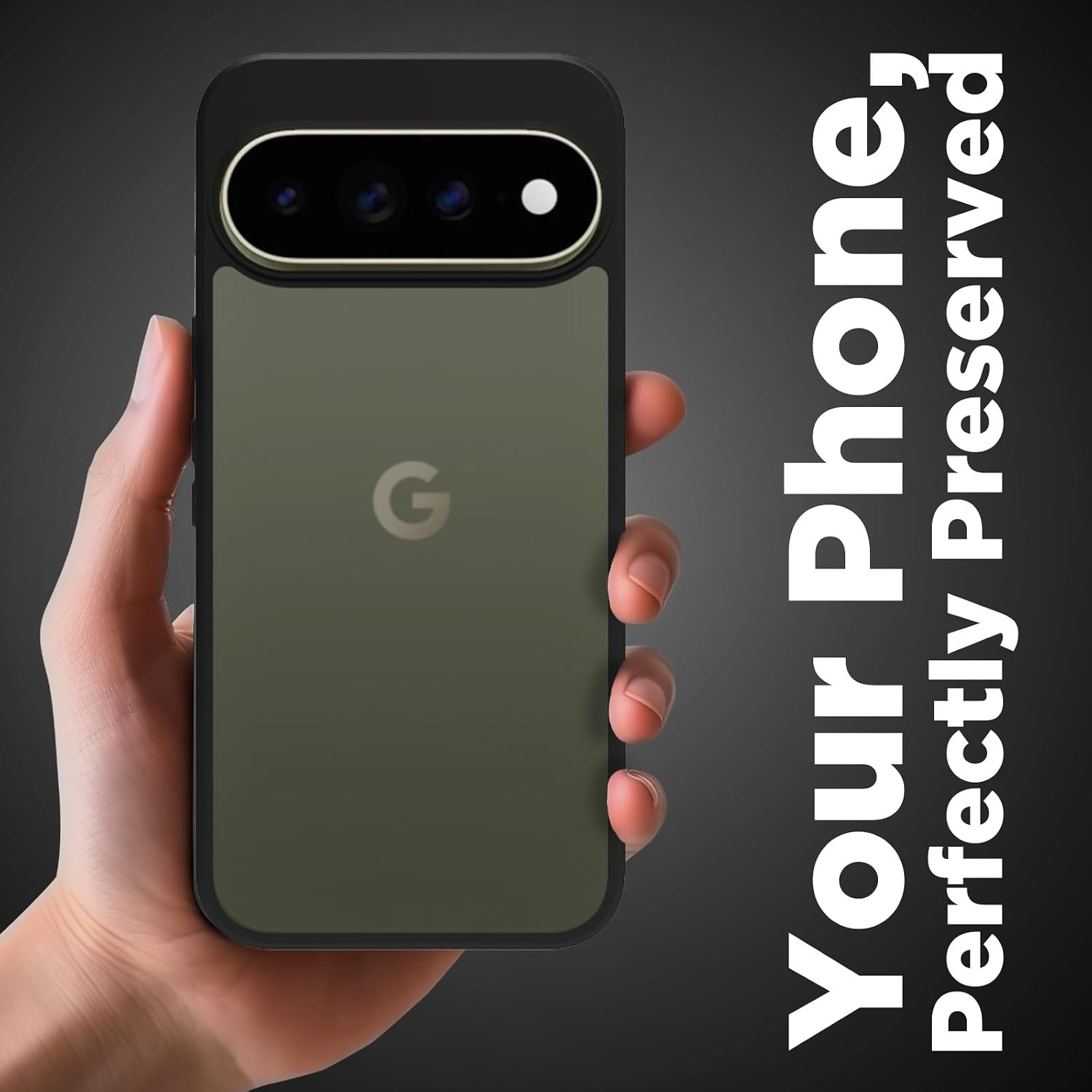Google Pixel 11 Pro XL Back Cover Case | Sleek Hybrid - Matte Black