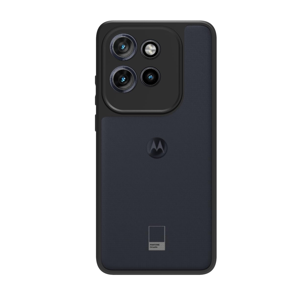 Moto Edge 50 Neo 5G Back Cover Case | Sleek Hybrid - Smoke Black