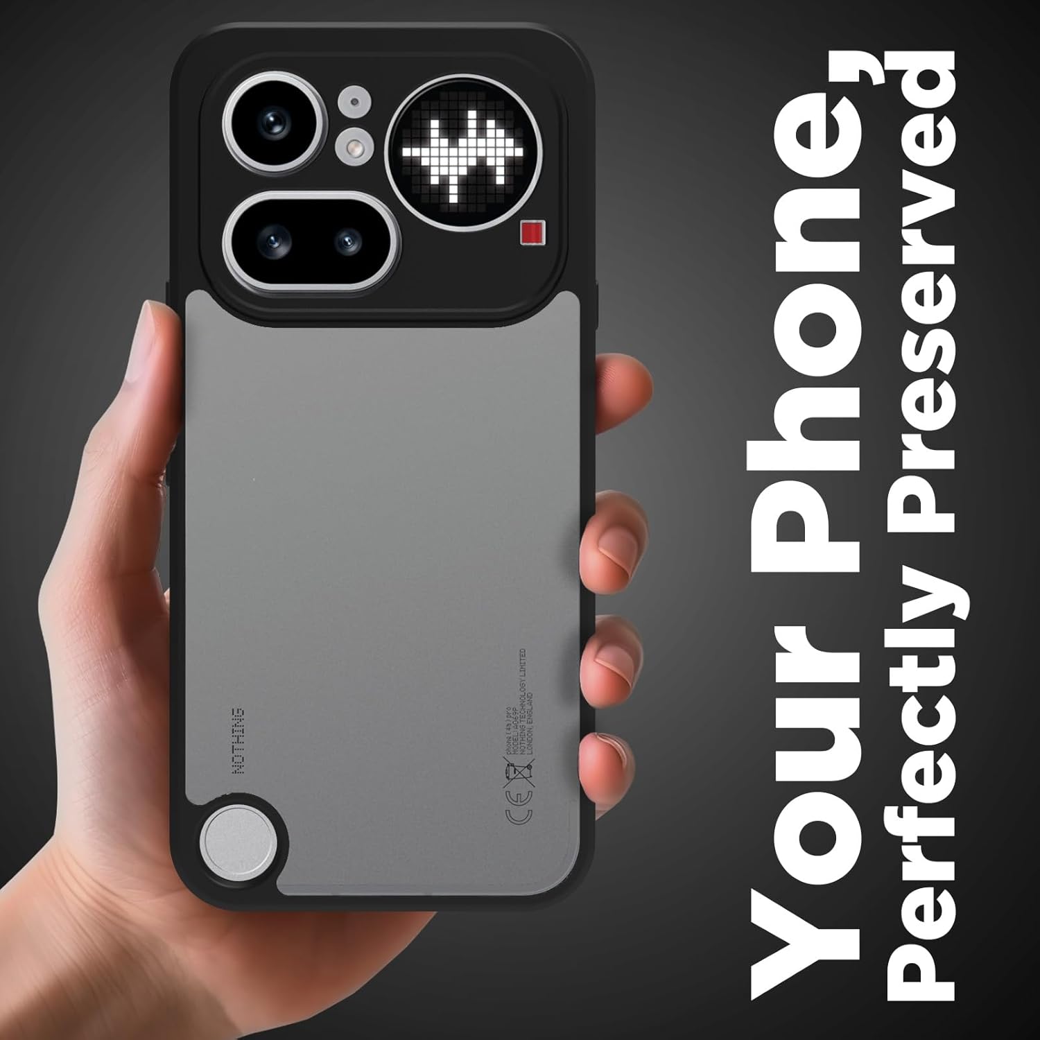 Nothing Phone 4a Pro 5G Back Cover Case | Sleek Hybrid - Matte Black
