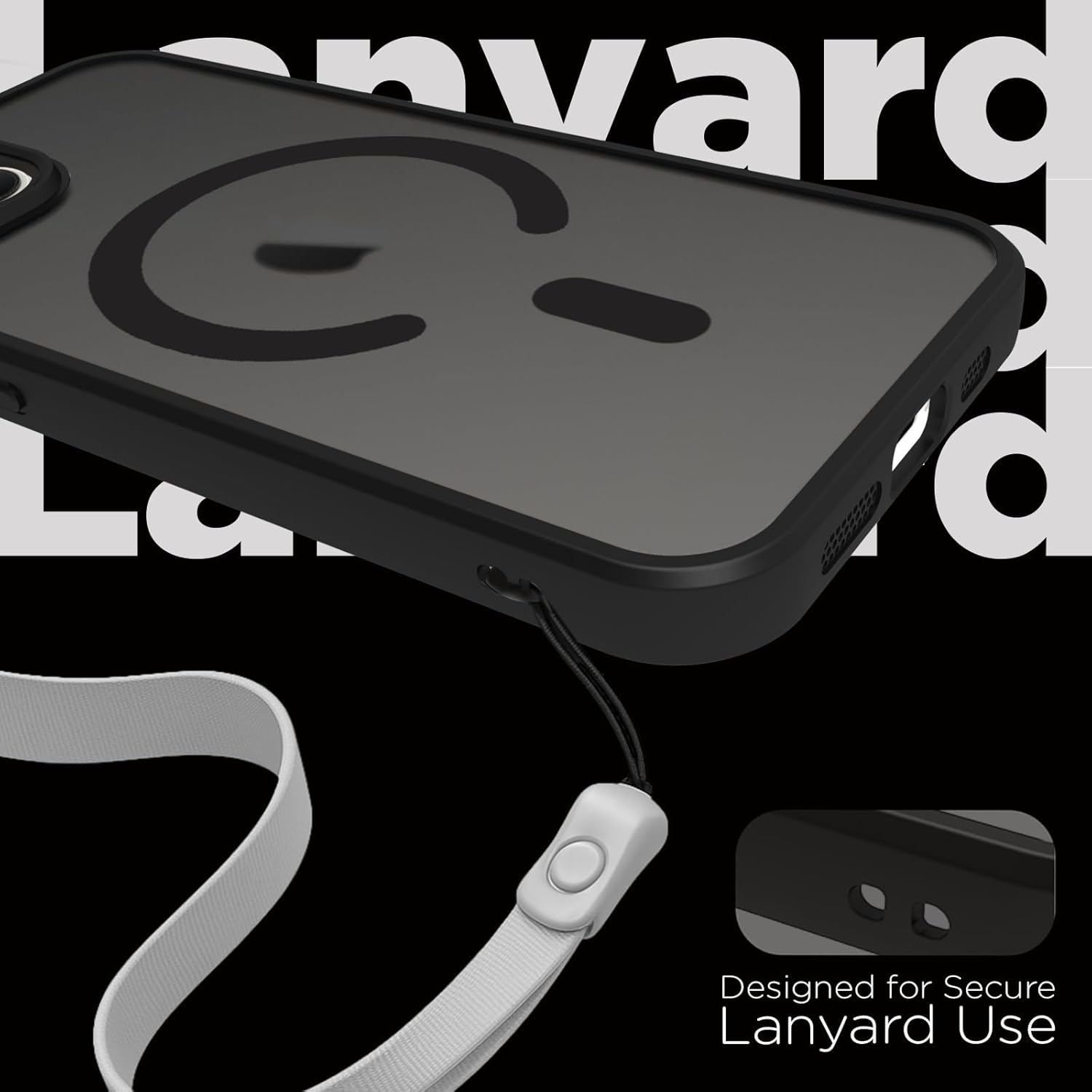 iPhone 13 Back Cover Case | Sleek Hybrid - Matte Black Magnetic