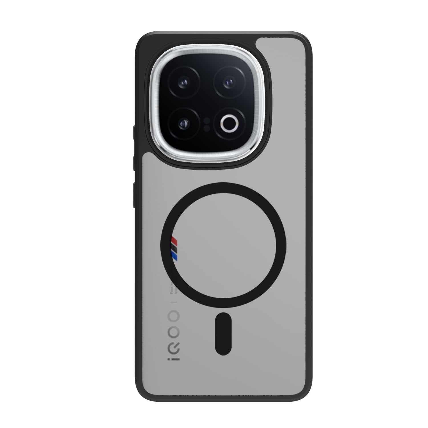 iQOO 13 5G Back Cover Case | Sleek Hybrid - Matte Black Magnetic