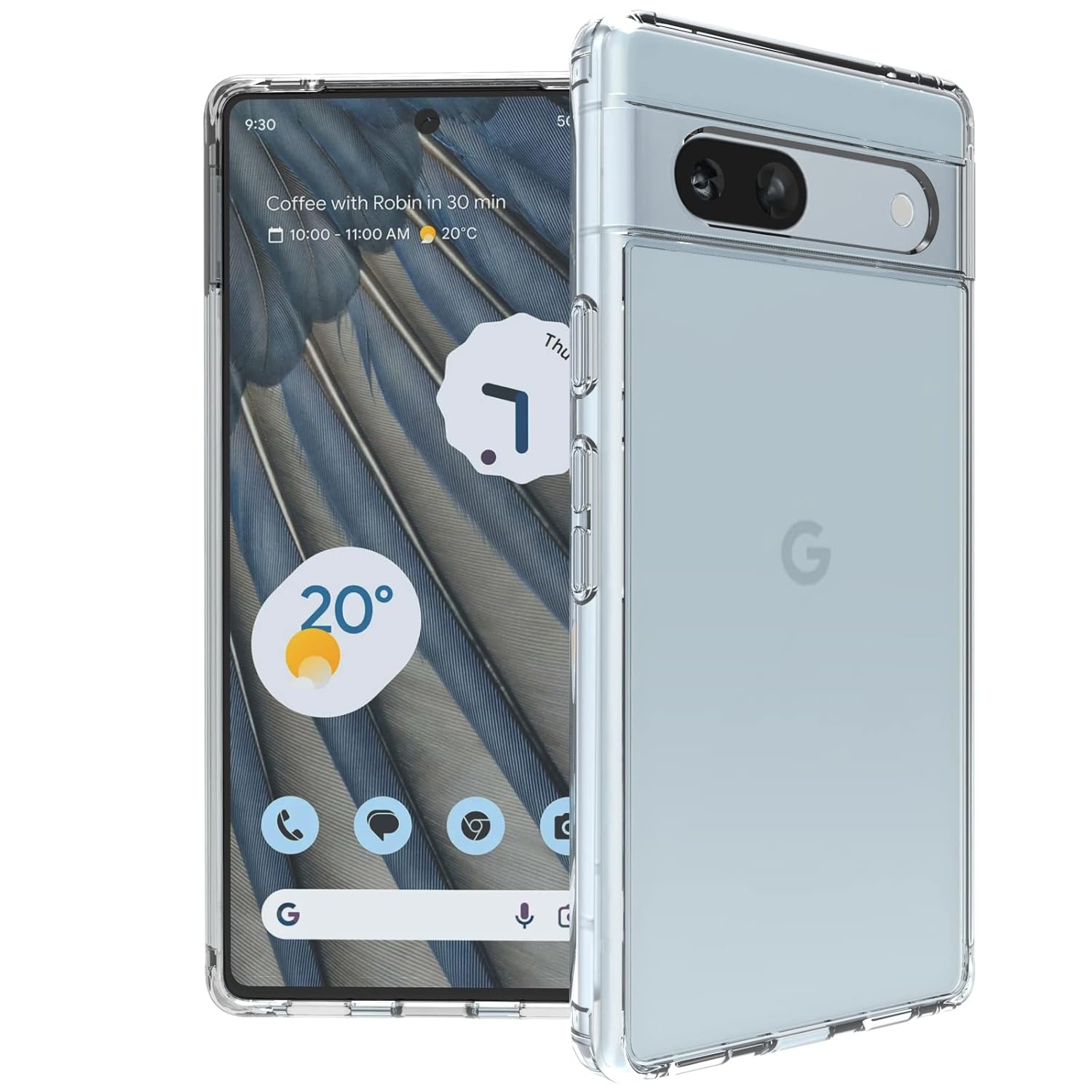 Google Pixel 7A Back Cover Case | Clear Hybrid - Clear