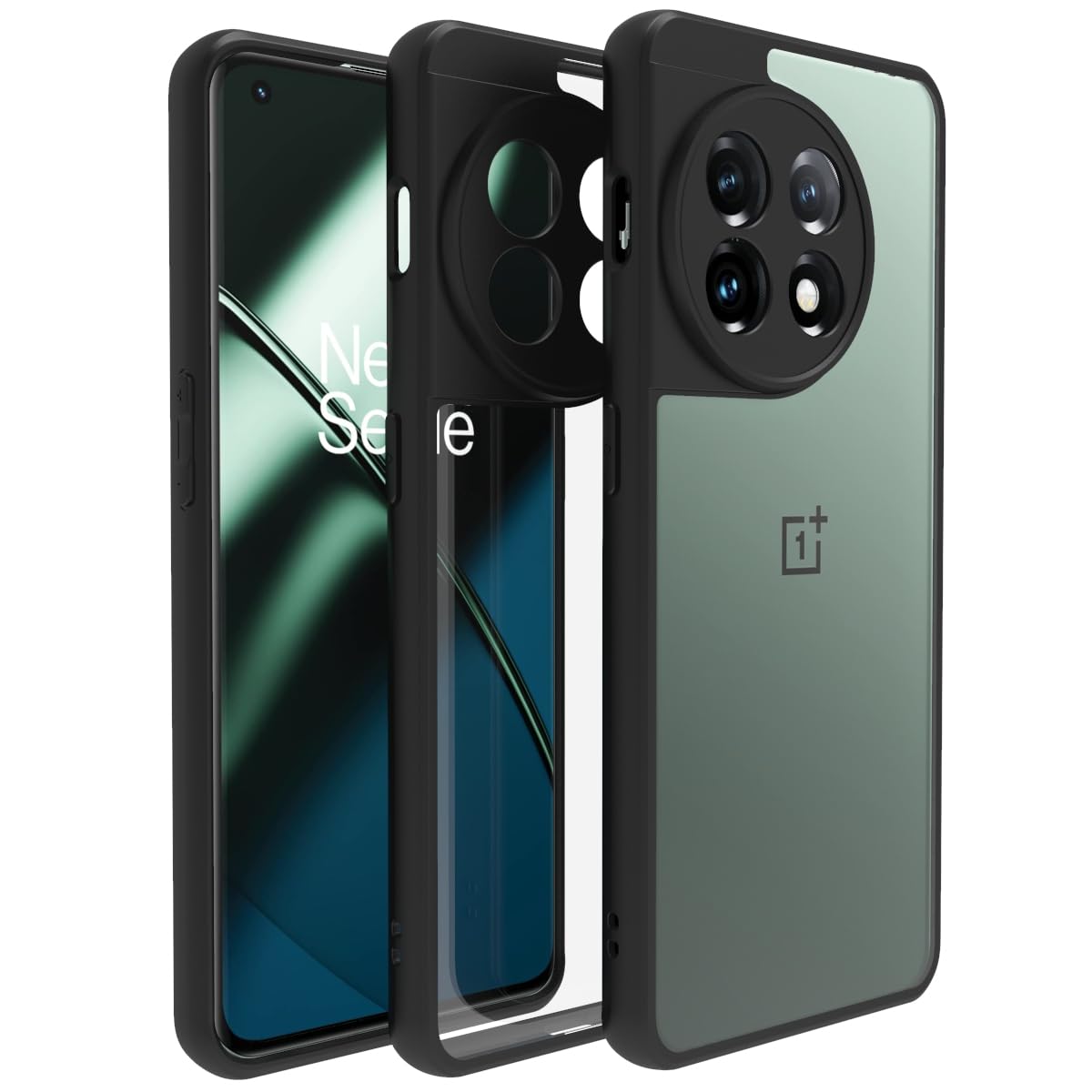 OnePlus 11 5G Back Cover Case | Sleek Hybrid - Clear Black