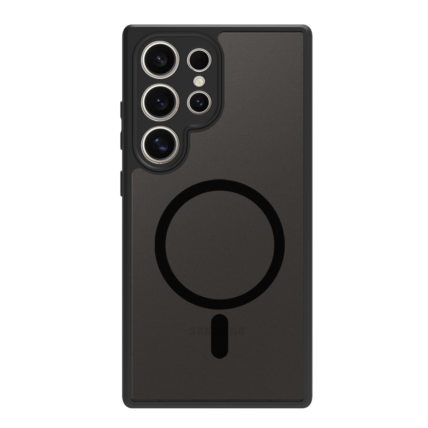 Samsung Galaxy S24 Ultra Back Cover Case | Sleek Hybrid - Matte Black Magnetic
