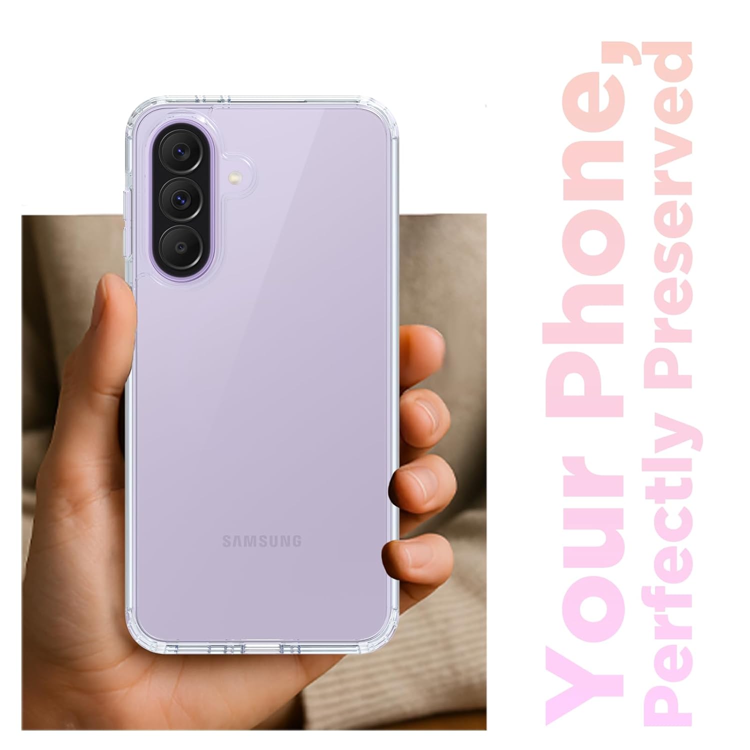 Samsung Galaxy A37 5G Back Cover Case | Clear Hybrid - Clear Transparent