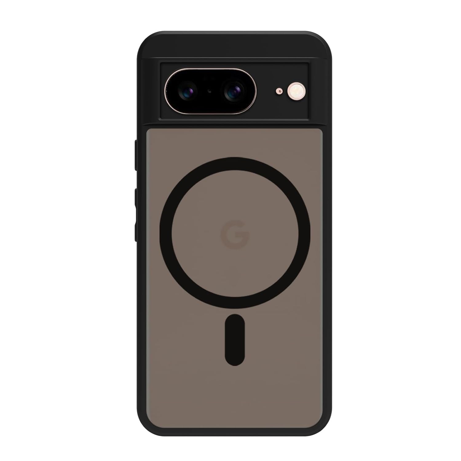 Google Pixel 8 Back Cover Case | Sleek Hybrid - Matte Black Magnetic