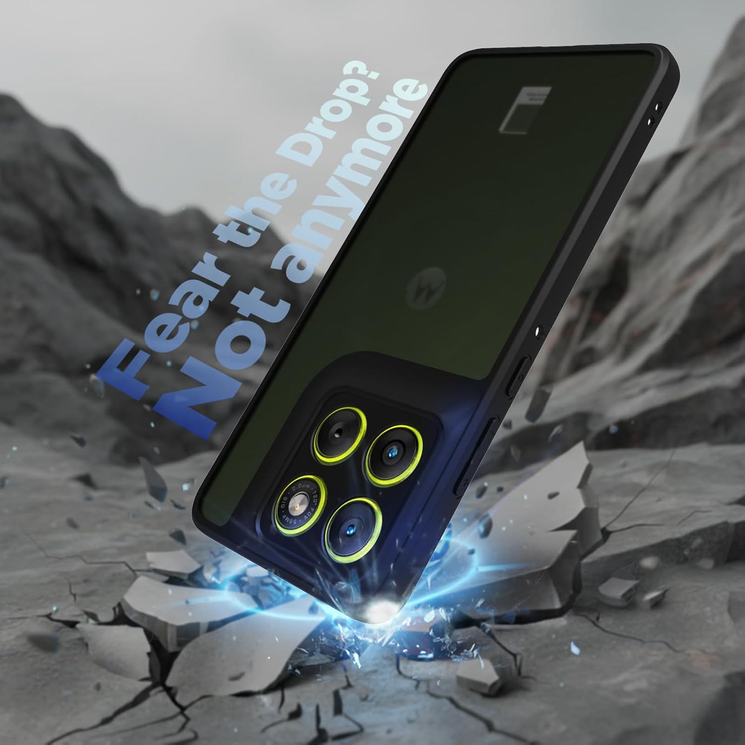 Moto Edge 70 5G Back Cover Case | Sleek Hybrid - Matte Black