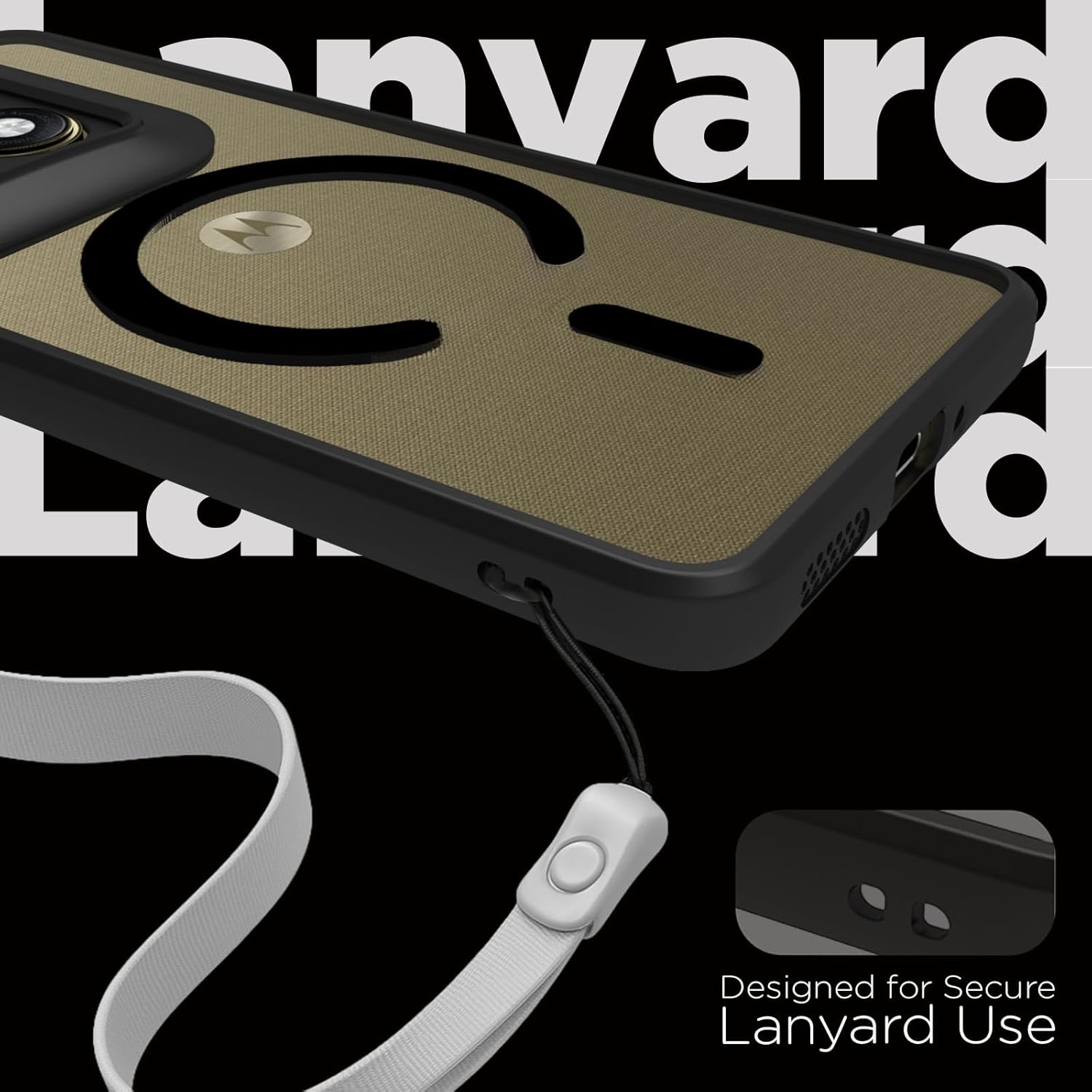 Motorola Signature Back Cover Case | Clear Hybrid - Clear Black Magnetic