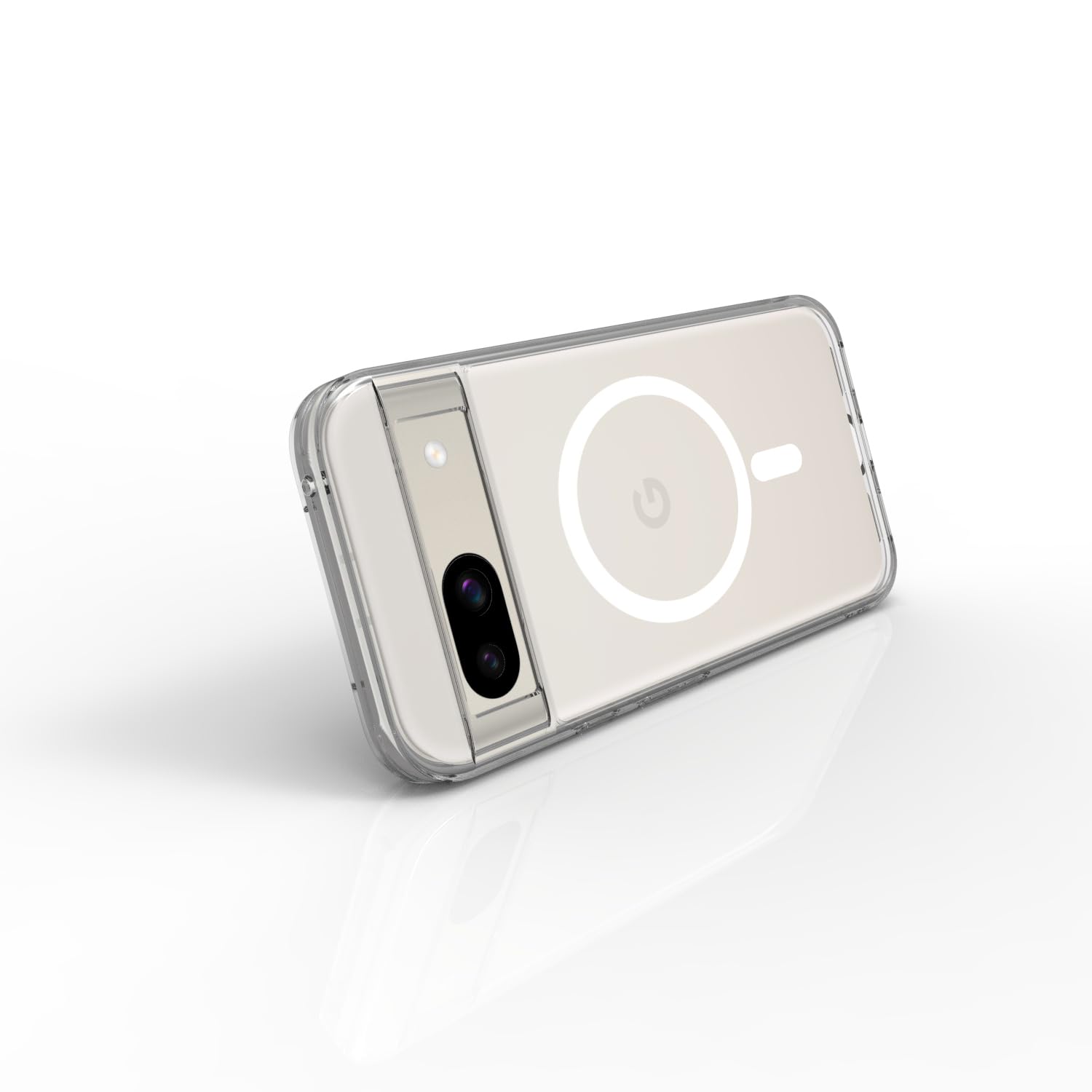 Google Pixel 8A Back Cover Case | Clear Hybrid - Clear Smoke Magnetic