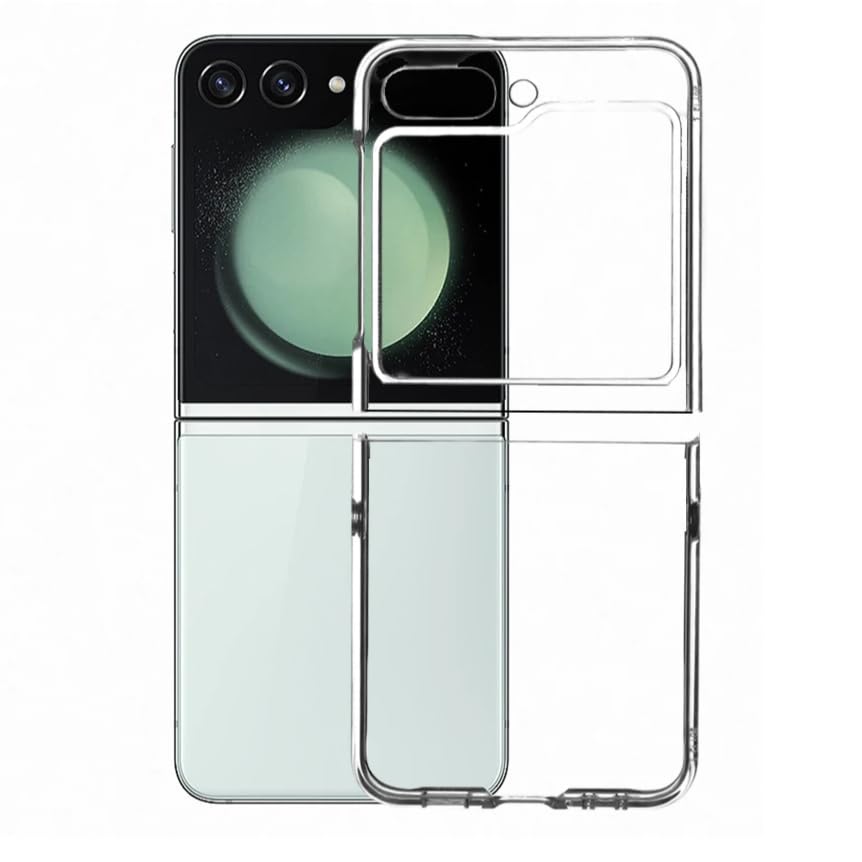 Samsung Galaxy Z Flip 6 / Z Flip 7 FE Back Cover Case | Crystal Hard Shell - Clear
