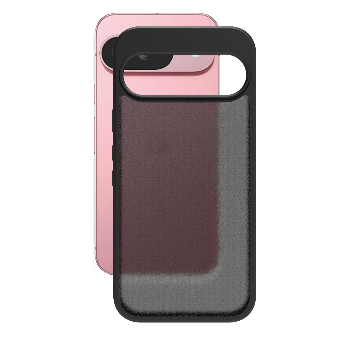 Google Pixel 9 / Pixel 9 Pro Back Cover Case | Sleek Hybrid - Smoke Black