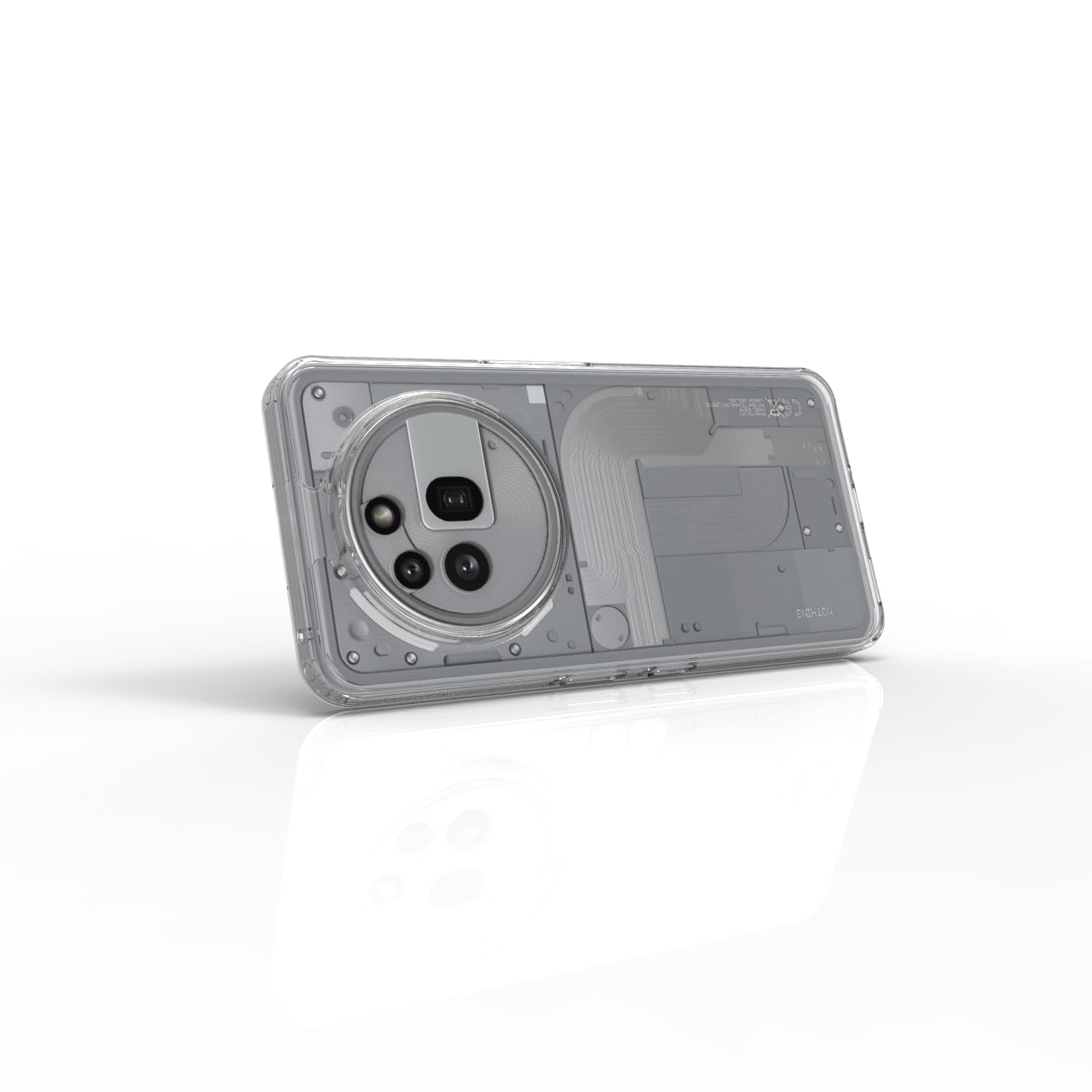 Nothing Phone 3a Pro Back Cover Case | Clear Hybrid - Matte Black