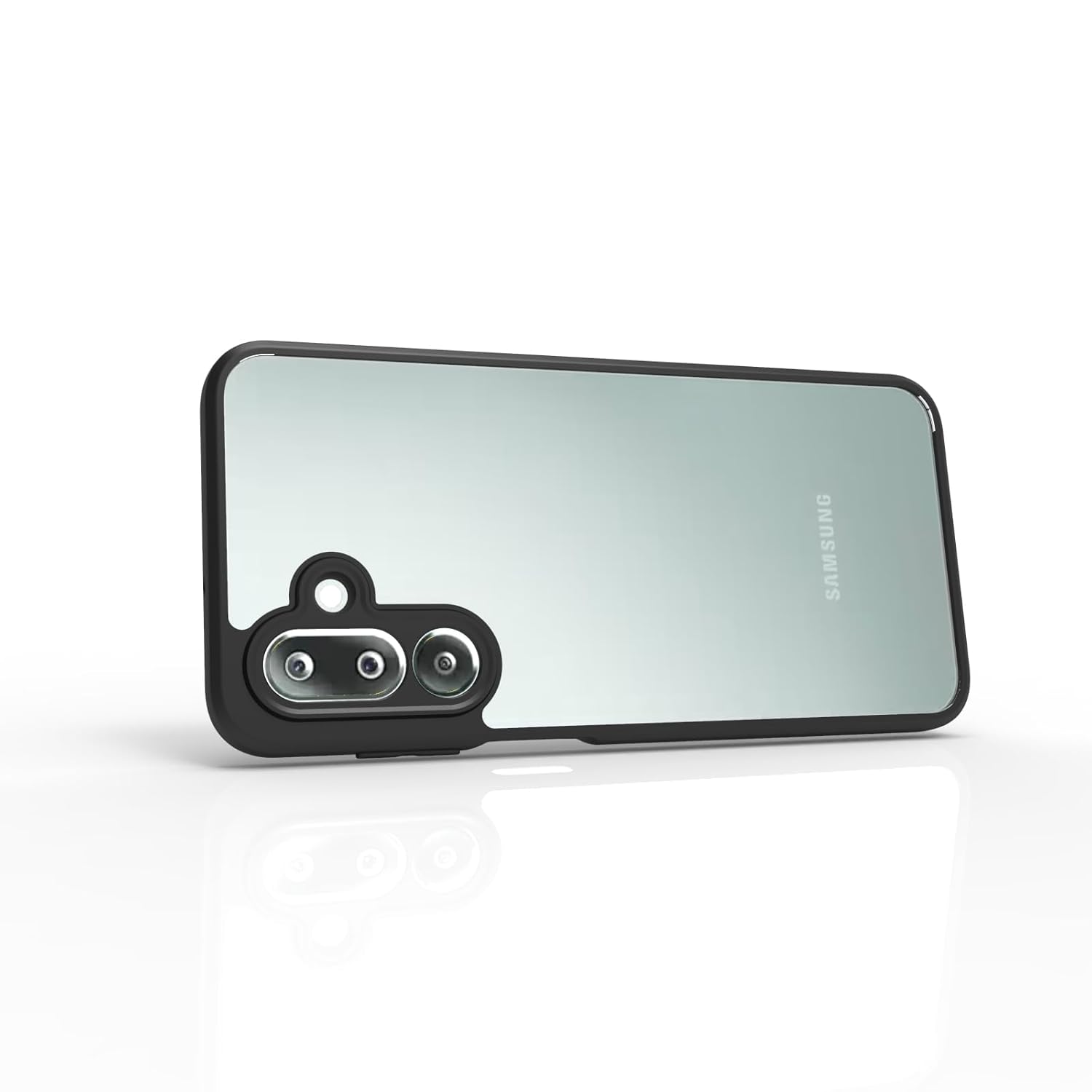 Samsung Galaxy M36 5G / Galaxy F36 5G Back Cover Case | Clear Hybrid - Clear Black