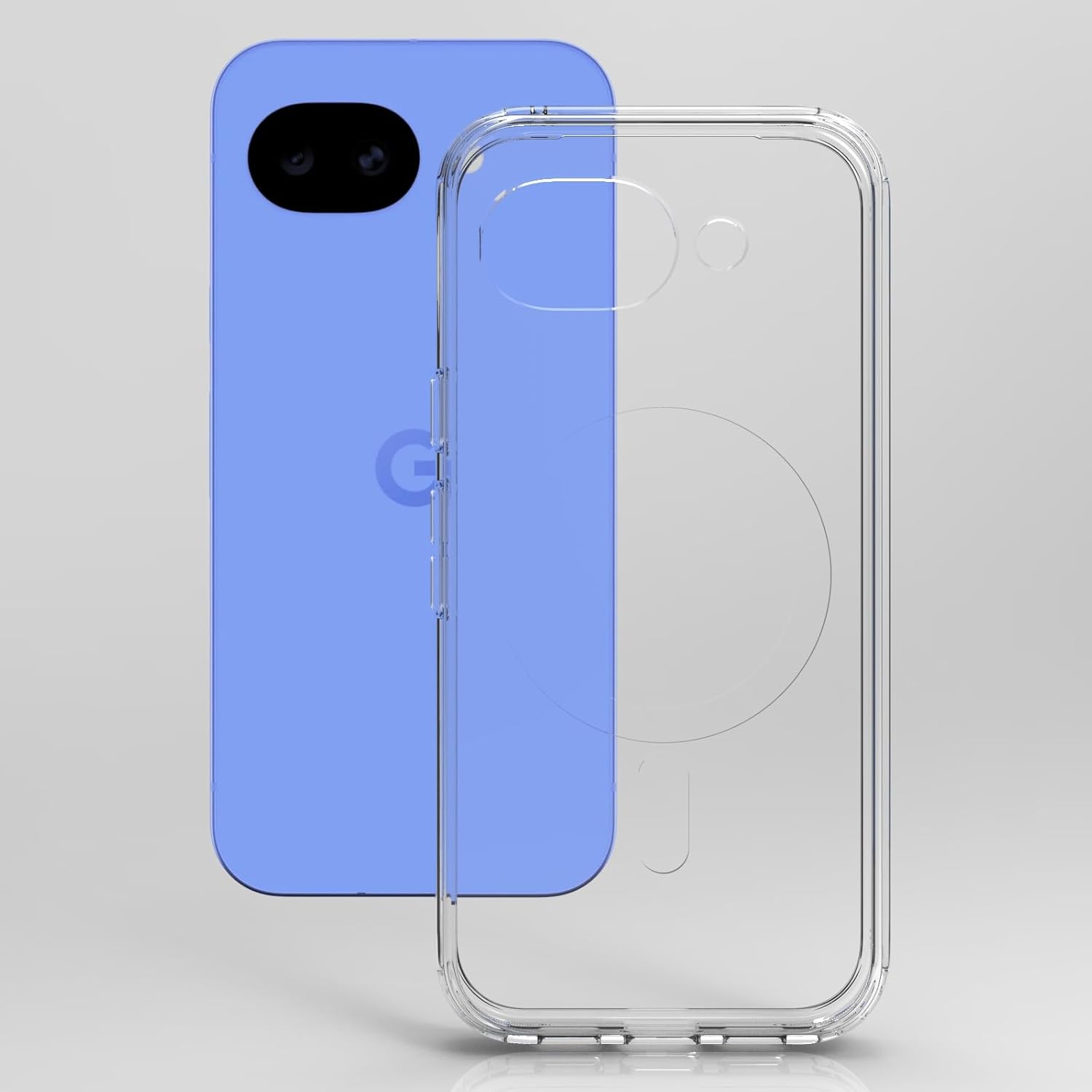 Google Pixel 10a Back Cover Case | Clear Hybrid - Clear Transparent