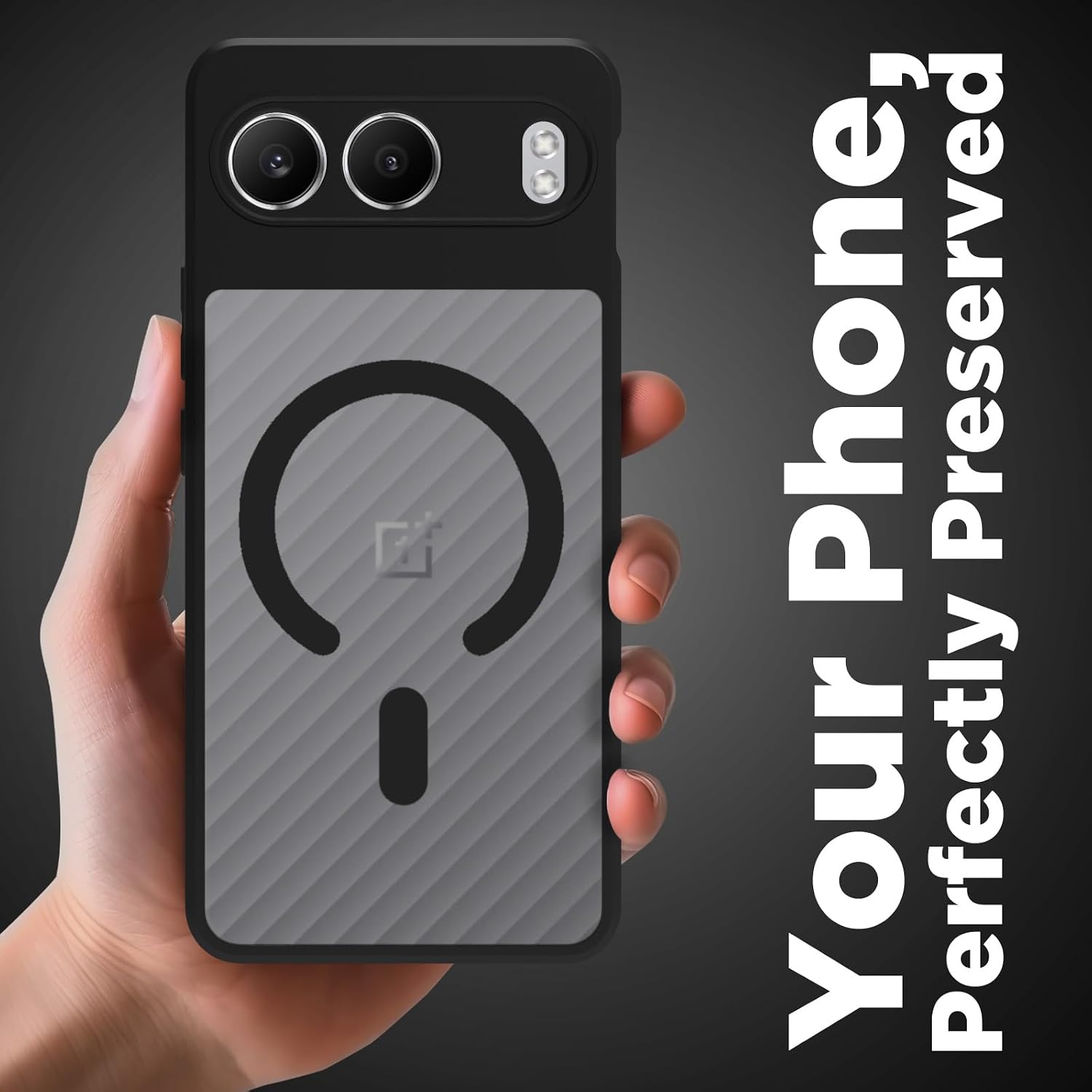 OnePlus Nord 4 5G Back Cover Case | Sleek Hybrid - Matte Black Magnetic