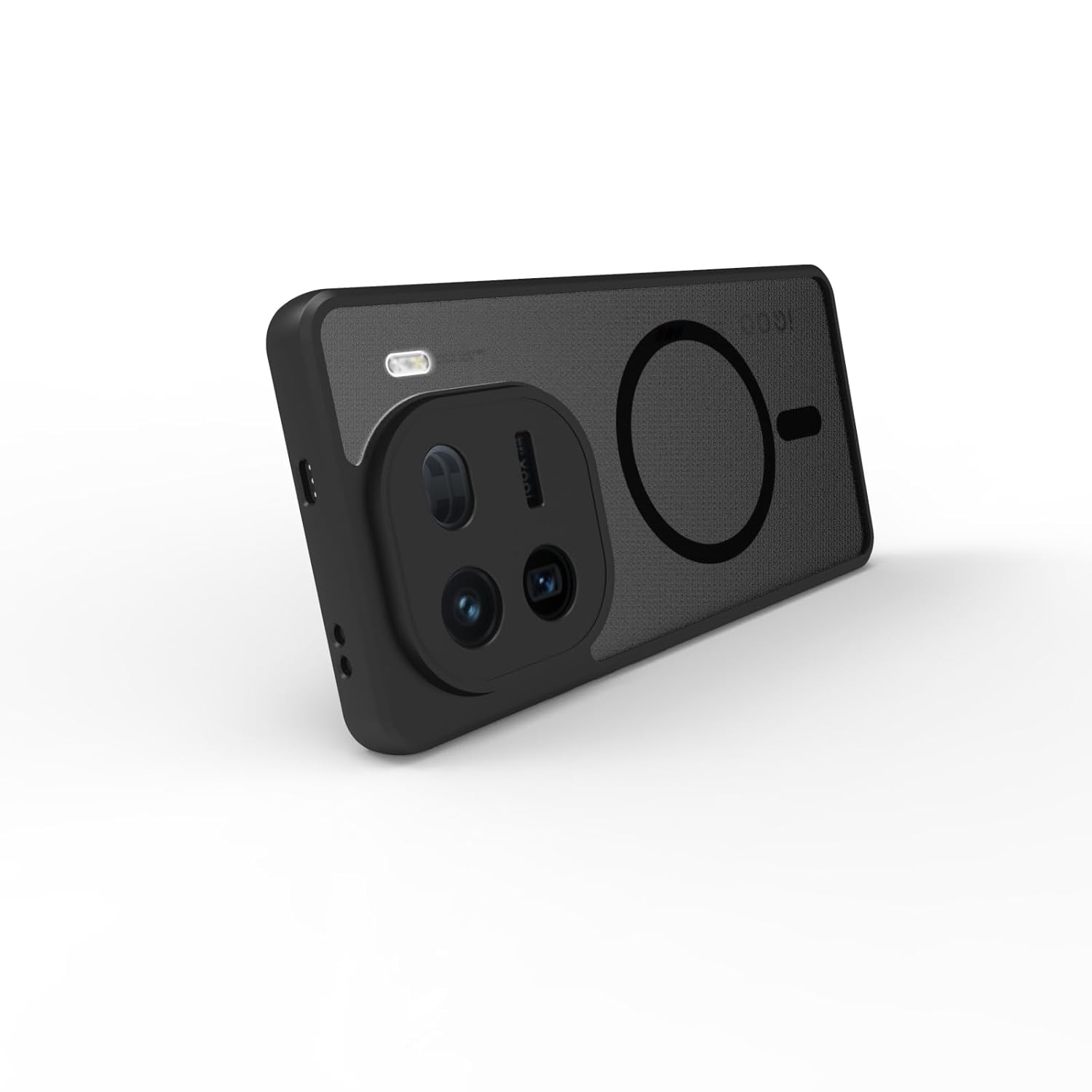 iQOO 12 5G Back Cover Case | Sleek Hybrid - Matte Black Magnetic