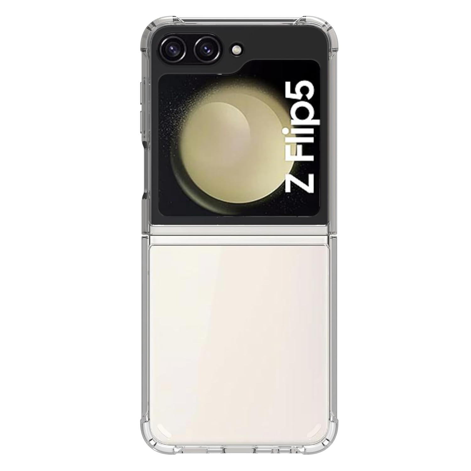 Samsung Galaxy Z Flip 5 Back Cover Case | Clear Hybrid - Clear Transparent