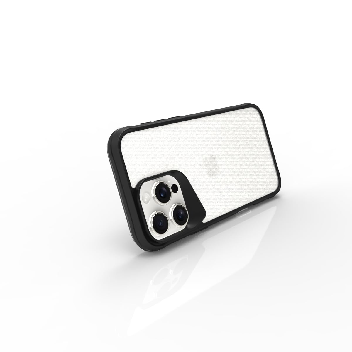 iPhone 16 Pro Back Cover Case | Tough Hybrid - Clear Black