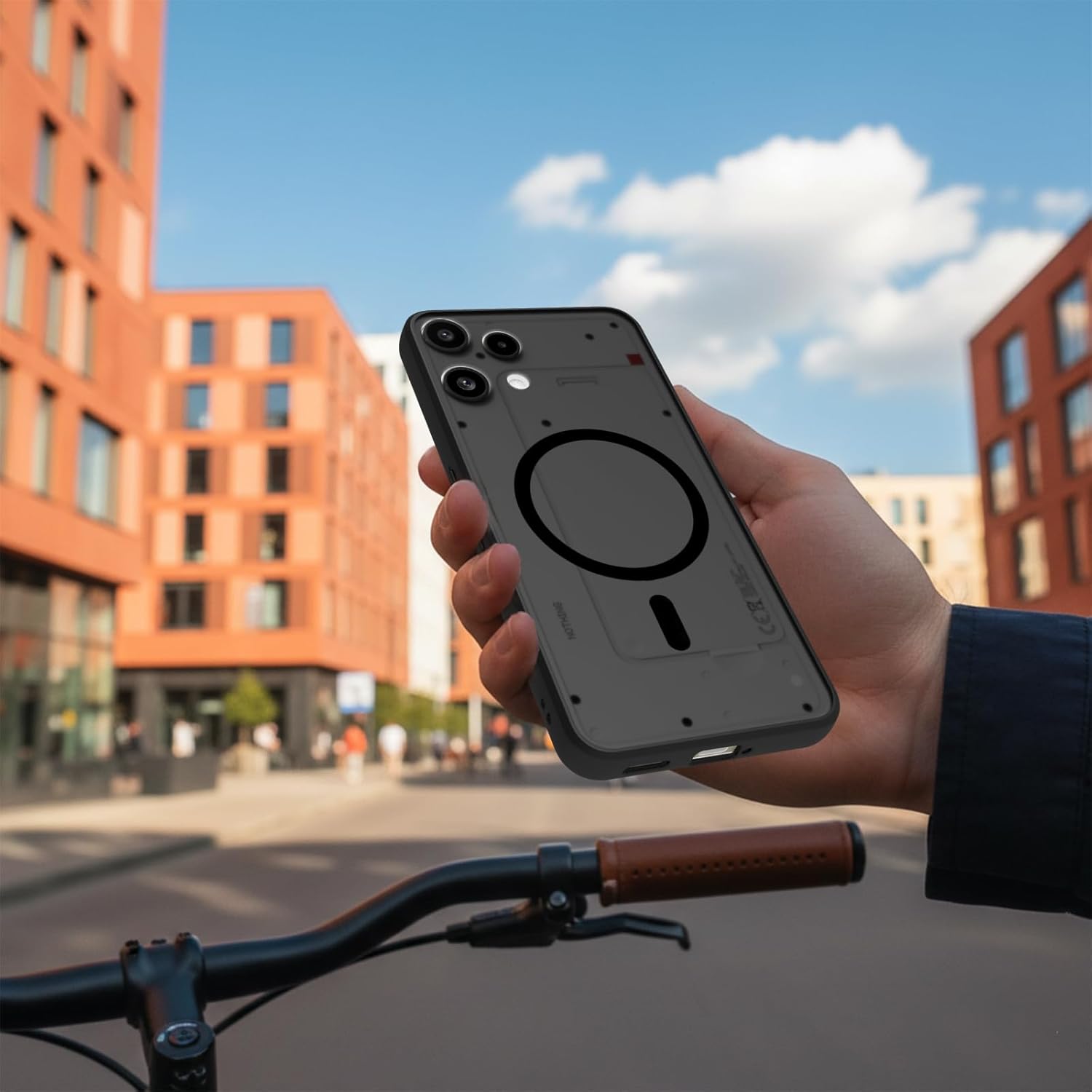 Nothing Phone 3a Lite 5G Back Cover Case | Sleek Hybrid - Matte Black Magnetic