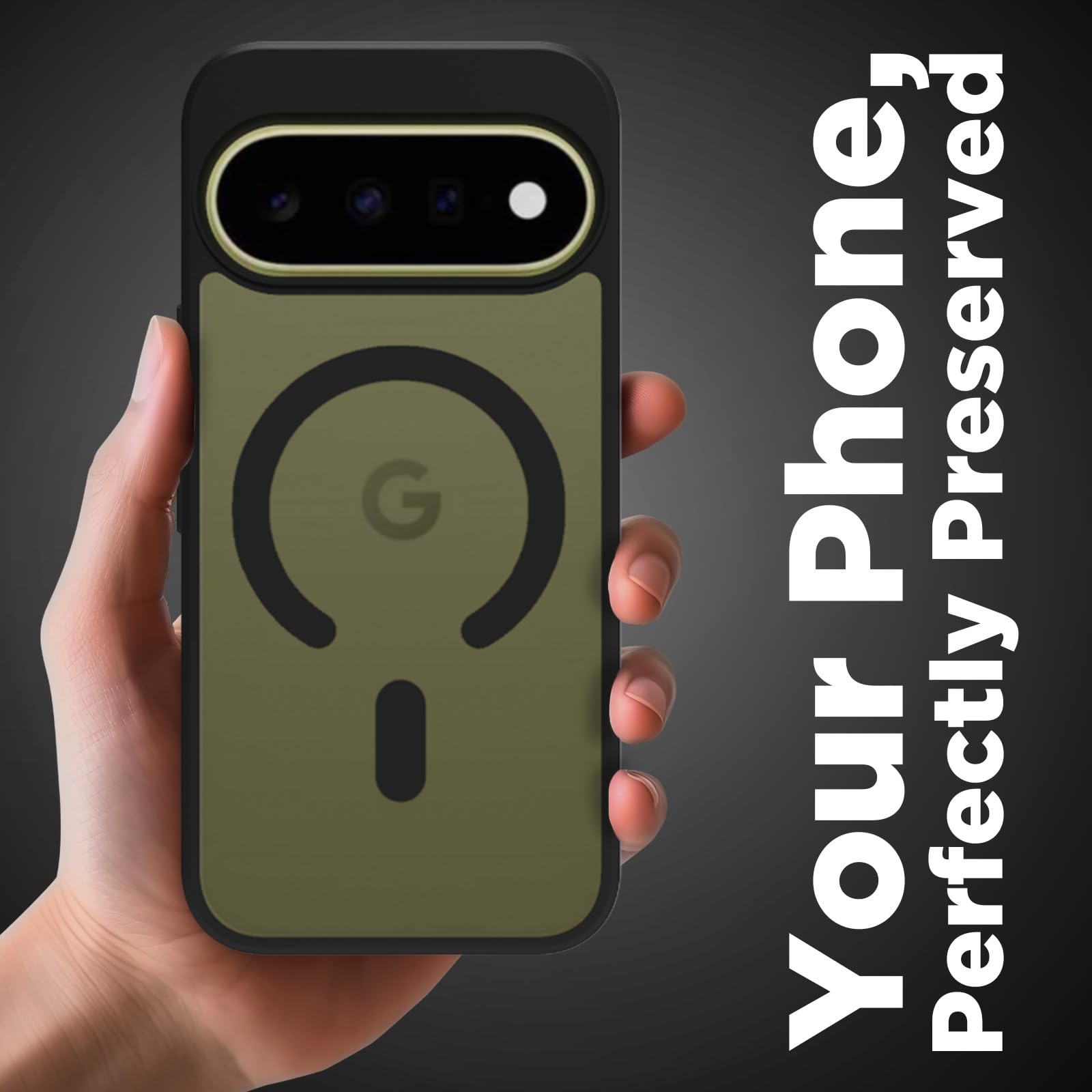 Google Pixel 11 / Pixel 11 Pro Back Cover Case | Sleek Hybrid - Matte Black Magnetic