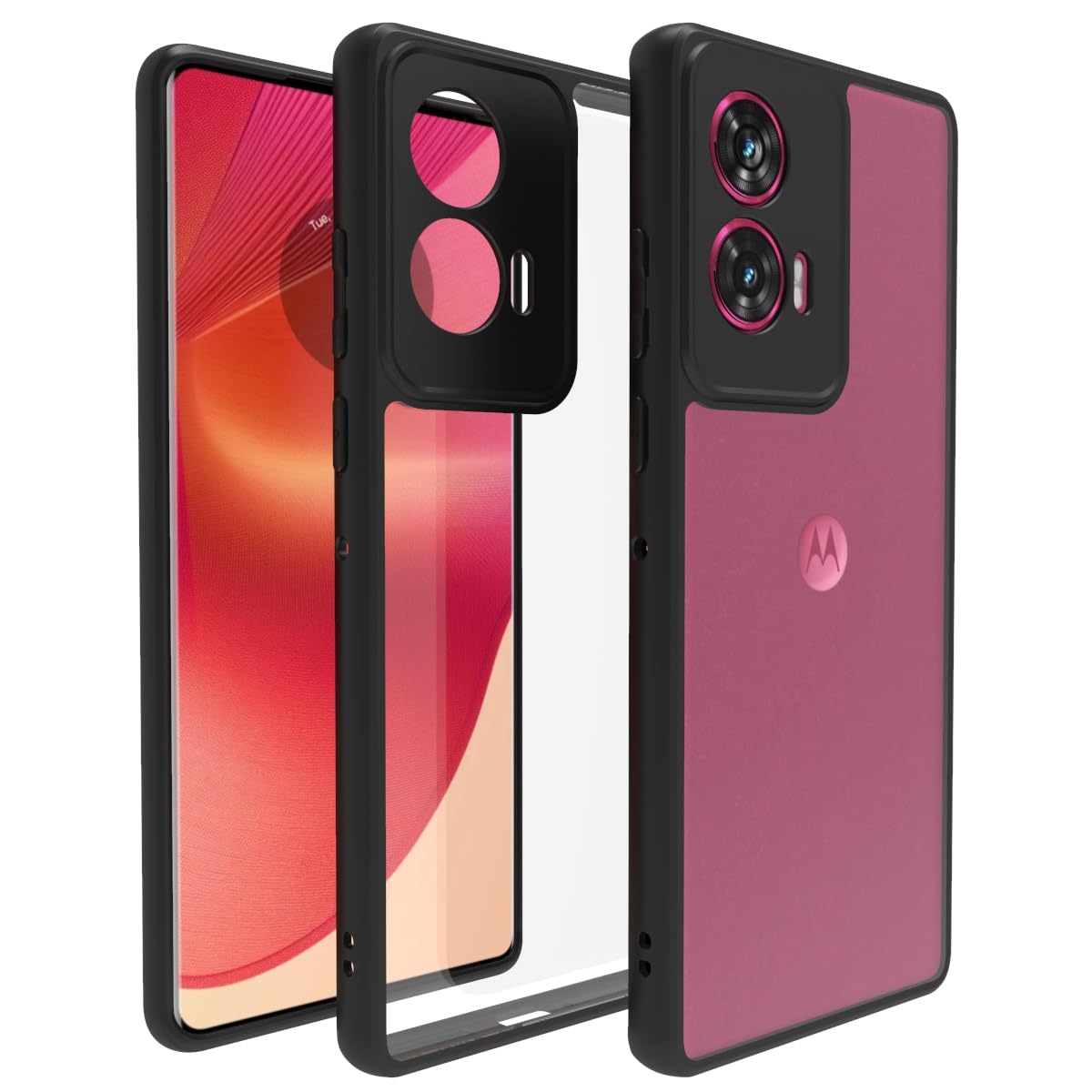 Motorola Edge 50 Fusion / Moto G96 Back Cover Case | Sleek Hybrid - Clear