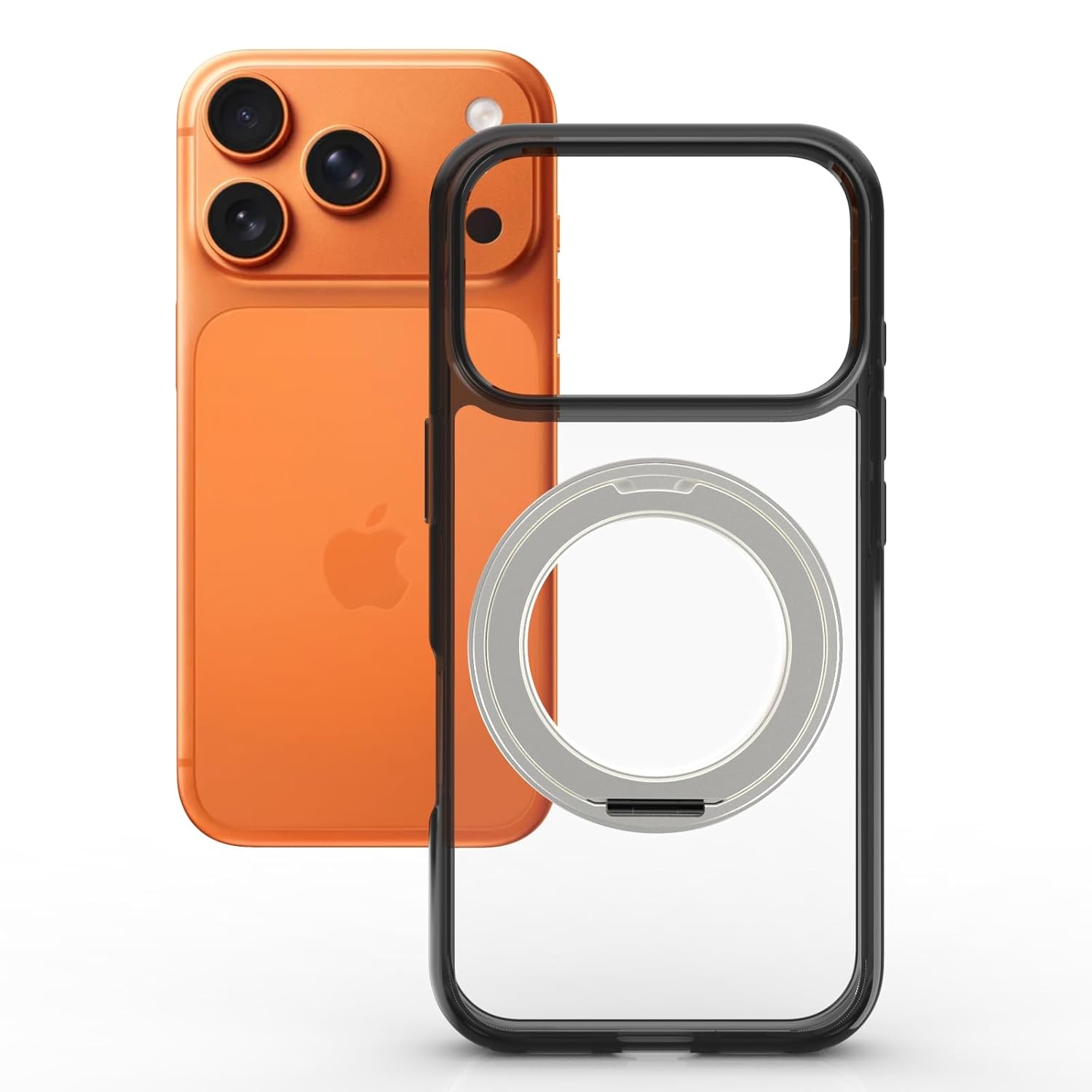 iPhone 17 Pro Back Cover Case | Clear Hybrid - Clear Smoke Magnetic