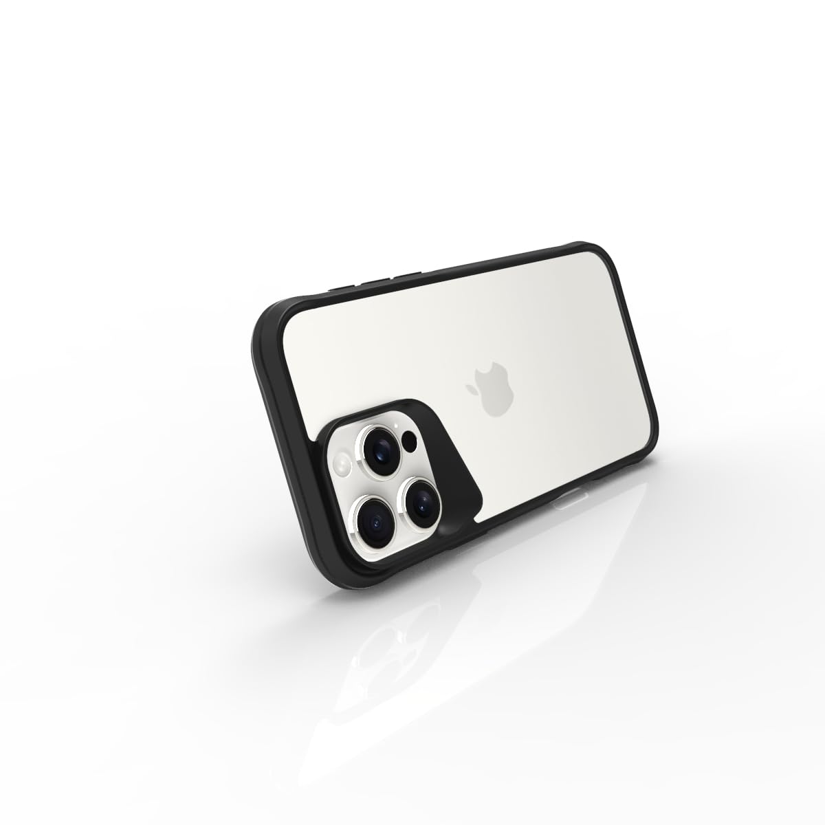 iPhone 16 Pro Back Cover Case | Tough Hybrid - Clear Black