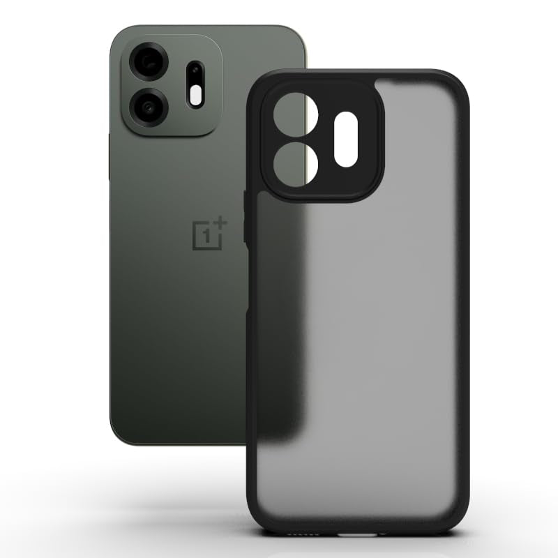 OnePlus N6 Back Cover Case | Sleek Hybrid - Matte Black