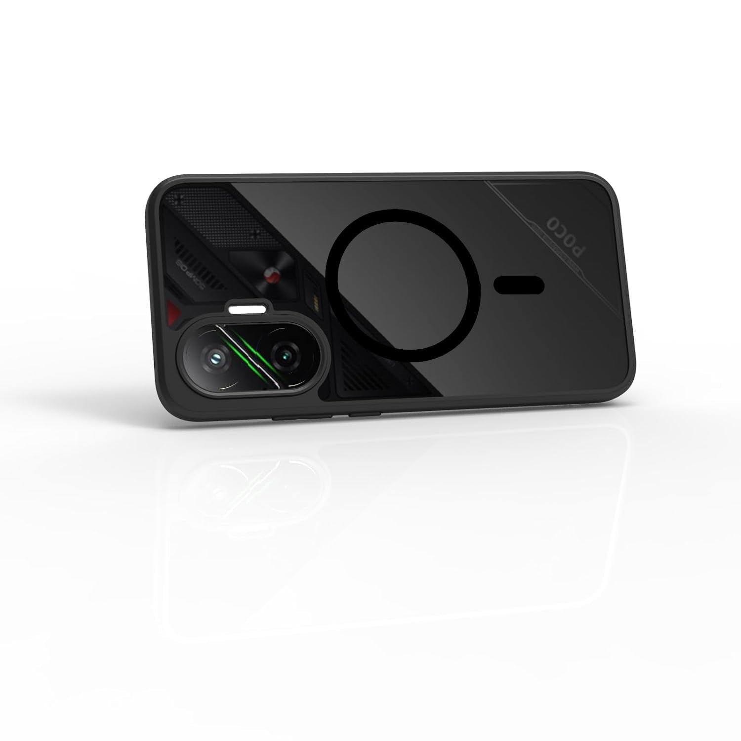 Poco F7 5G Back Cover Case | Sleek Hybrid - Matte Black Magnetic
