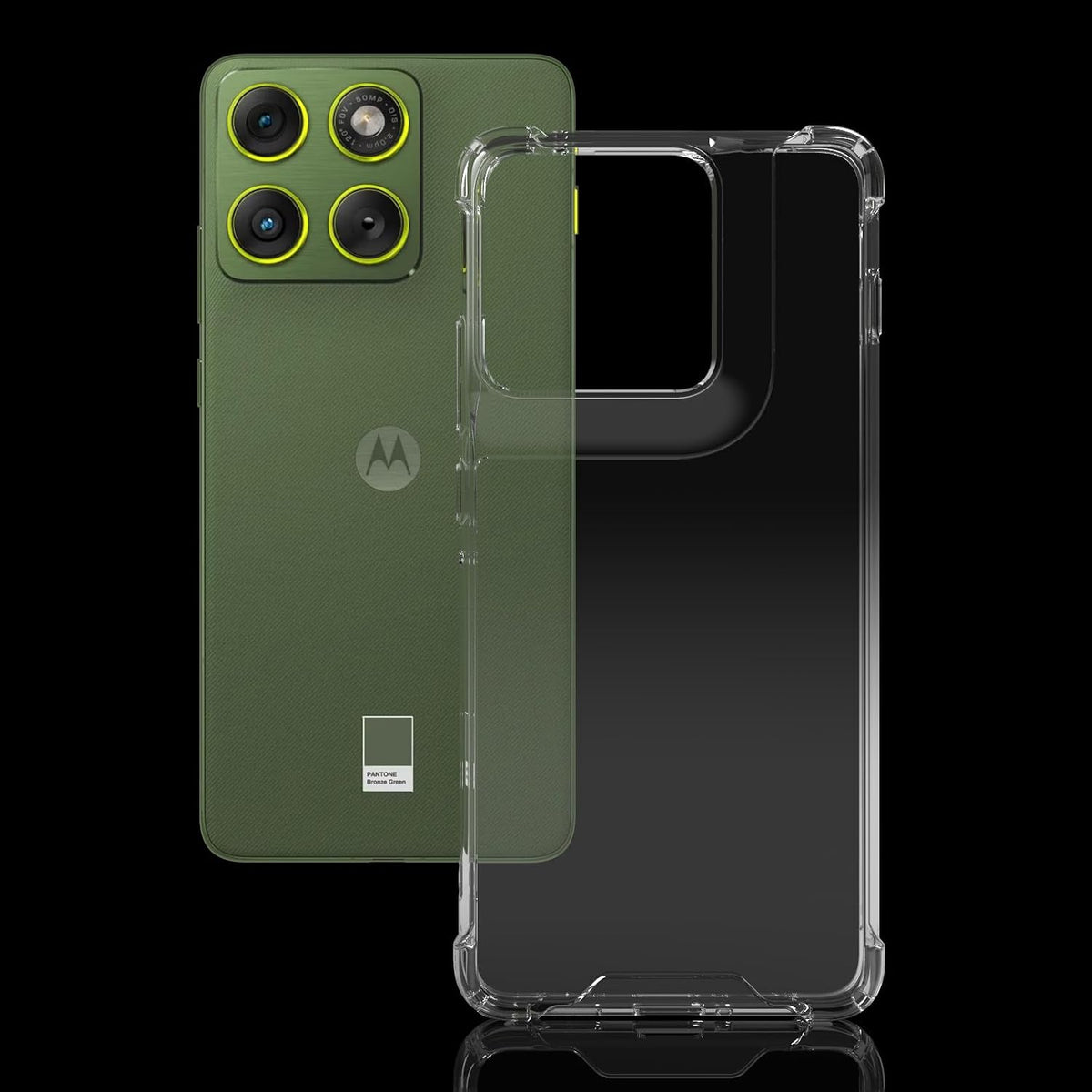 Motorola Edge 70 5G Back Cover Case | Clear Hybrid - Clear Smoke