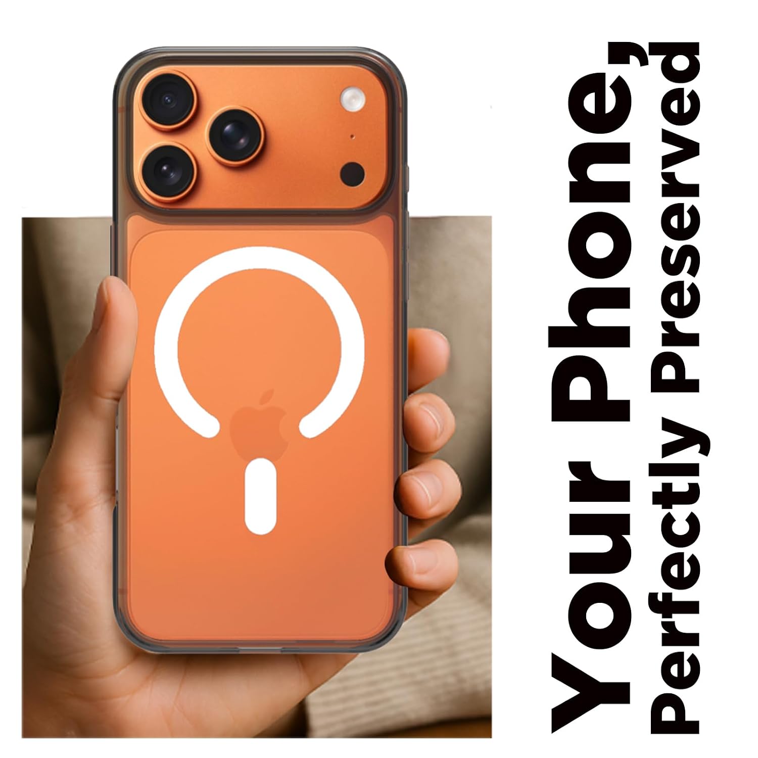iPhone 17 Pro Max Back Cover Case | Clear Hybrid - Clear Magnetic