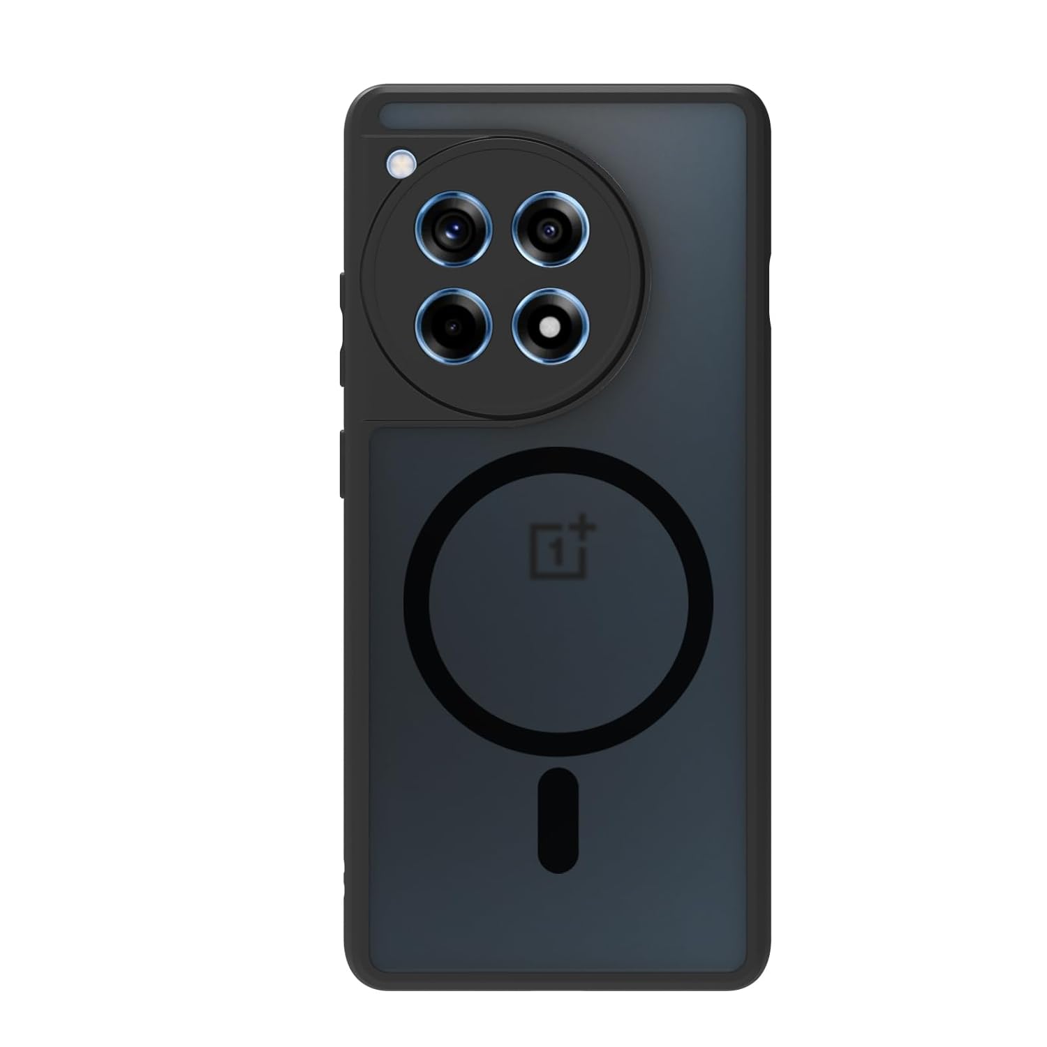 OnePlus 12R 5G Back Cover Case | Sleek Hybrid - Matte Black Magnetic
