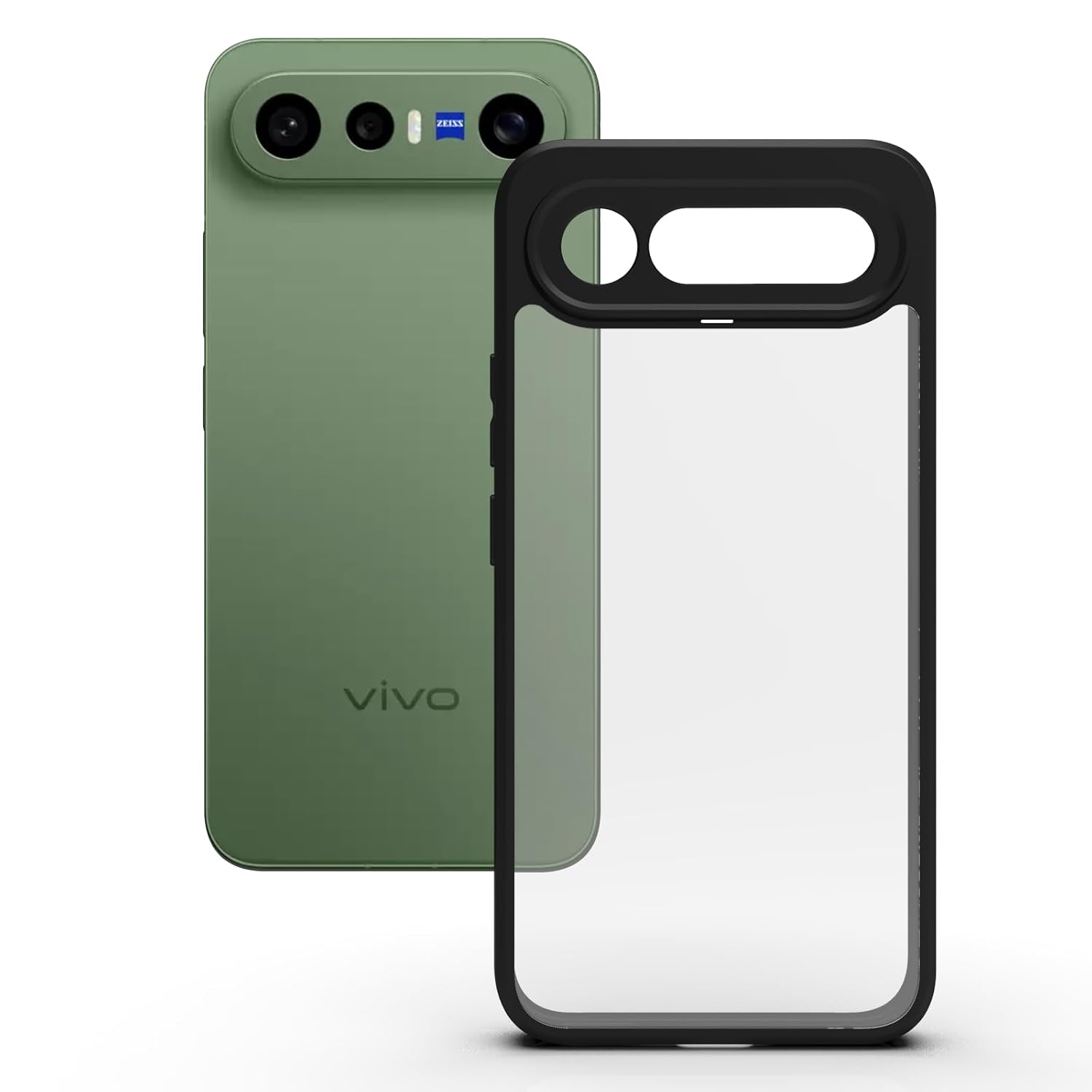 Vivo X300 FE Back Cover Case | Sleek Hybrid - Clear Black