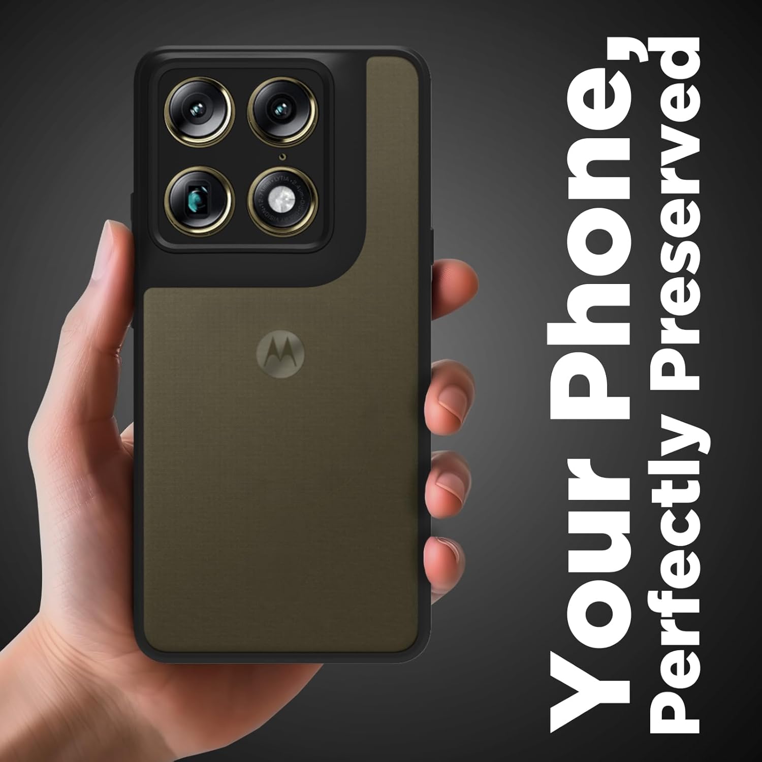 Motorola Signature Back Cover Case | Sleek Hybrid - Matte Black