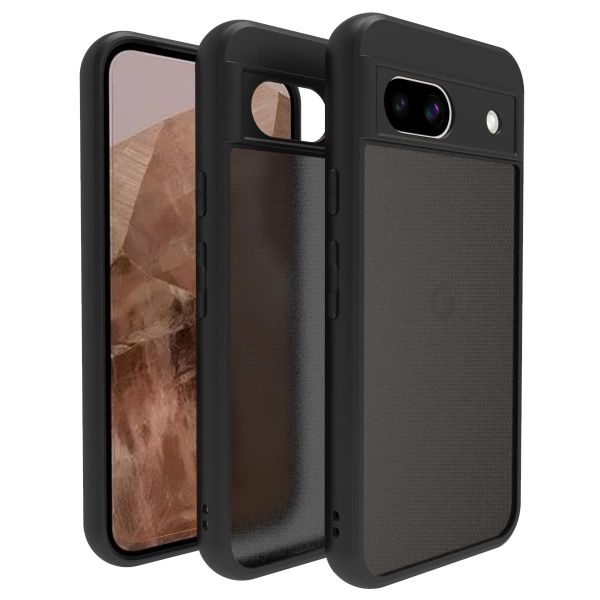 Google Pixel 8a Back Cover Case | Sleek Hybrid - Matte Black