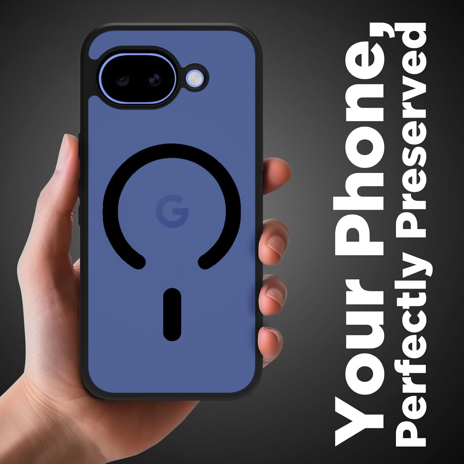 Google Pixel 10a Back Cover Case | Sleek Hybrid - Matte Black Magnetic