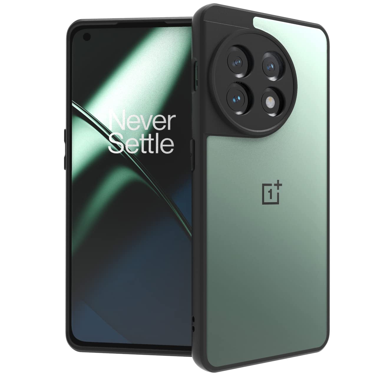 OnePlus 11 5G Back Cover Case | Sleek Hybrid - Clear Black