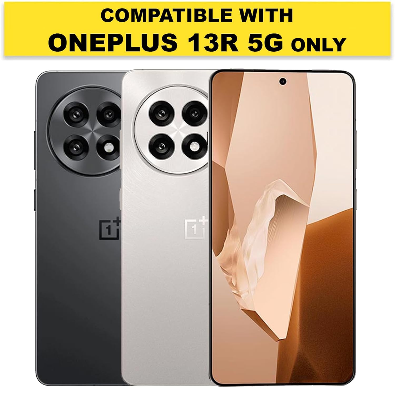 OnePlus 13R 5G Back Cover Case | Sleek Hybrid - Matte Black Magnetic