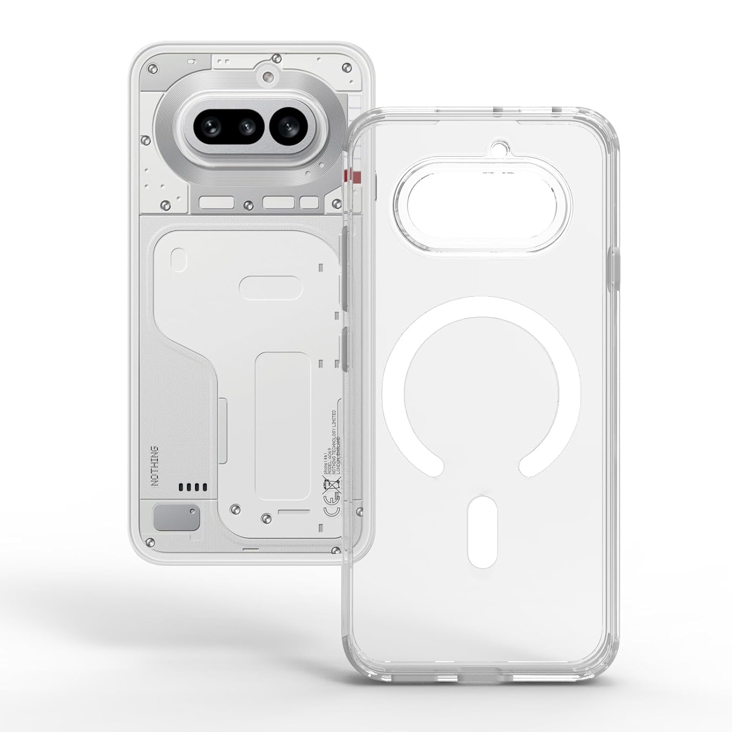 Nothing Phone 4a 5G Back Cover Case | Clear Hybrid - Clear Transparent Magnetic