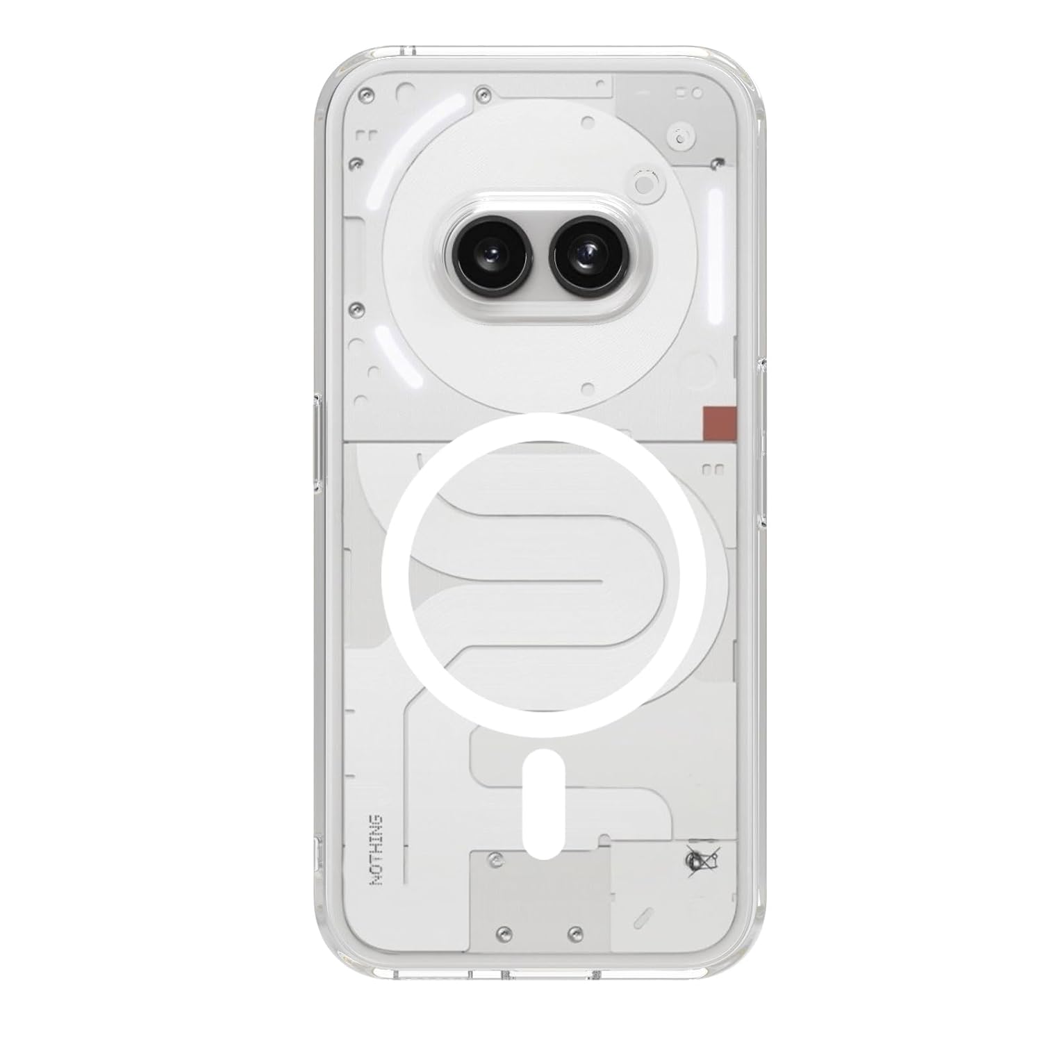 Nothing Phone 2A / 2A Plus Back Cover Case | Clear Hybrid - Clear Transparent Magnetic