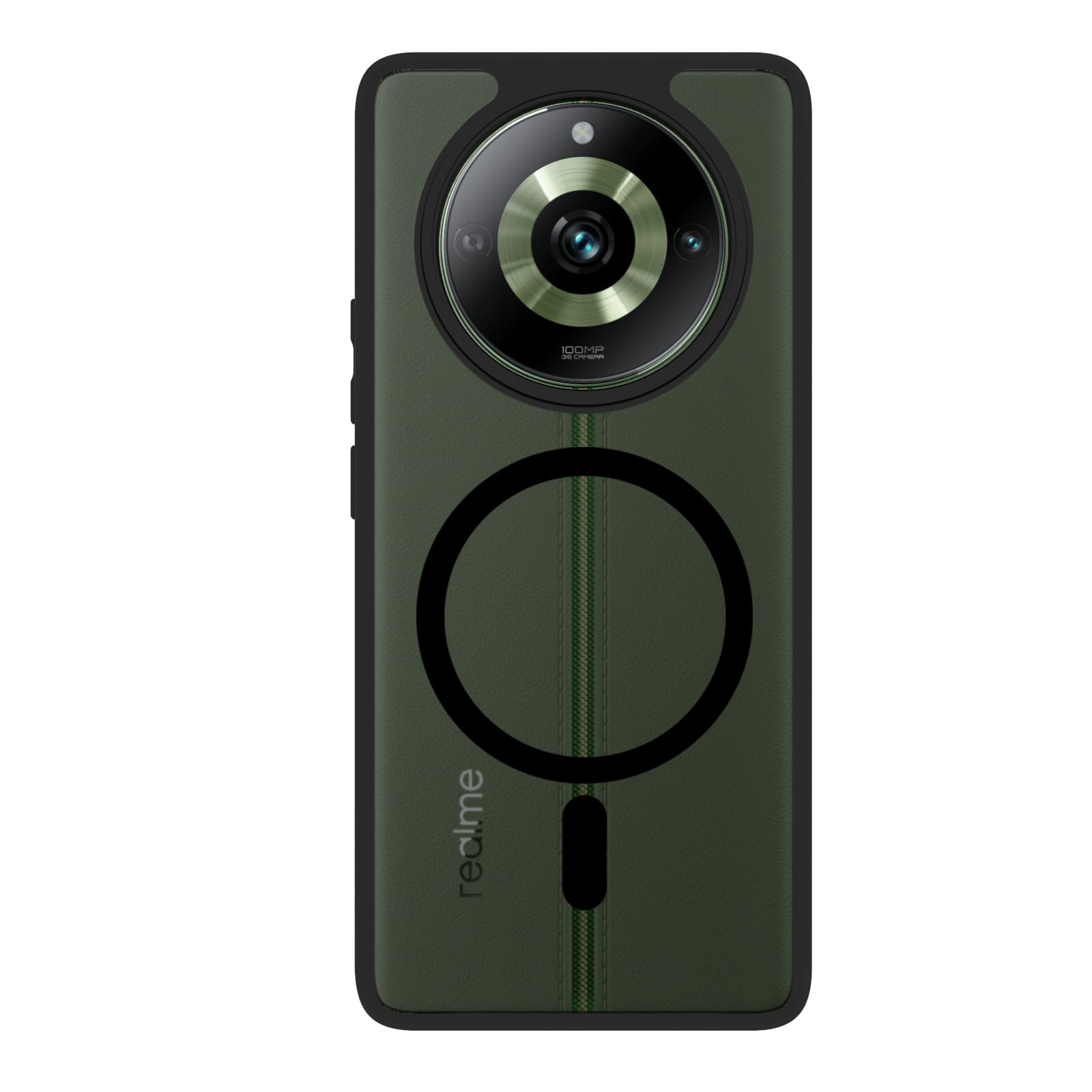 Realme 11 Pro / 11 Pro Plus / Narzo 60 Pro 5G Back Cover Case | Sleek Hybrid - Matte Black Magnetic