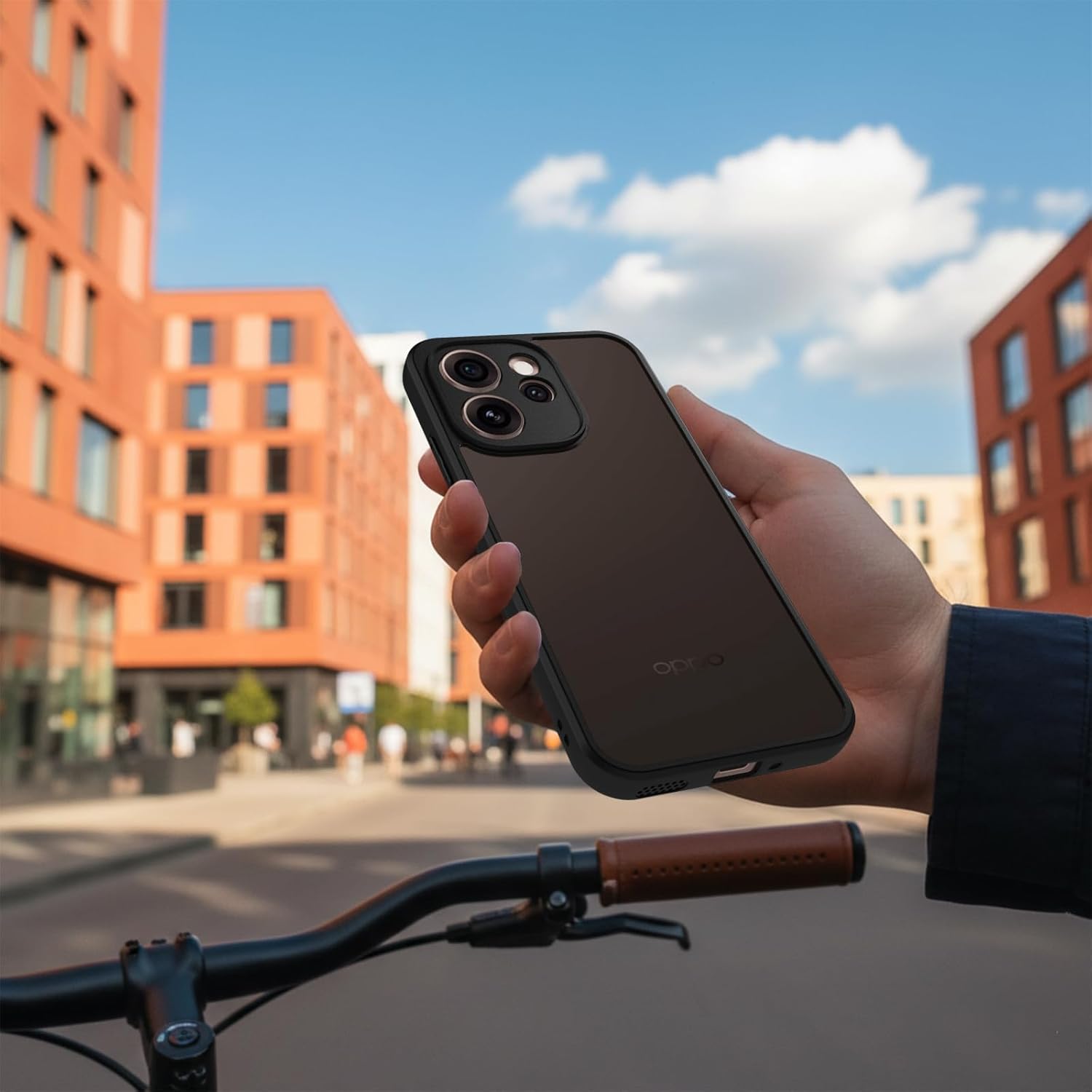 Oppo Reno 15 Pro 5G Back Cover Case | Sleek Hybrid - Matte Black
