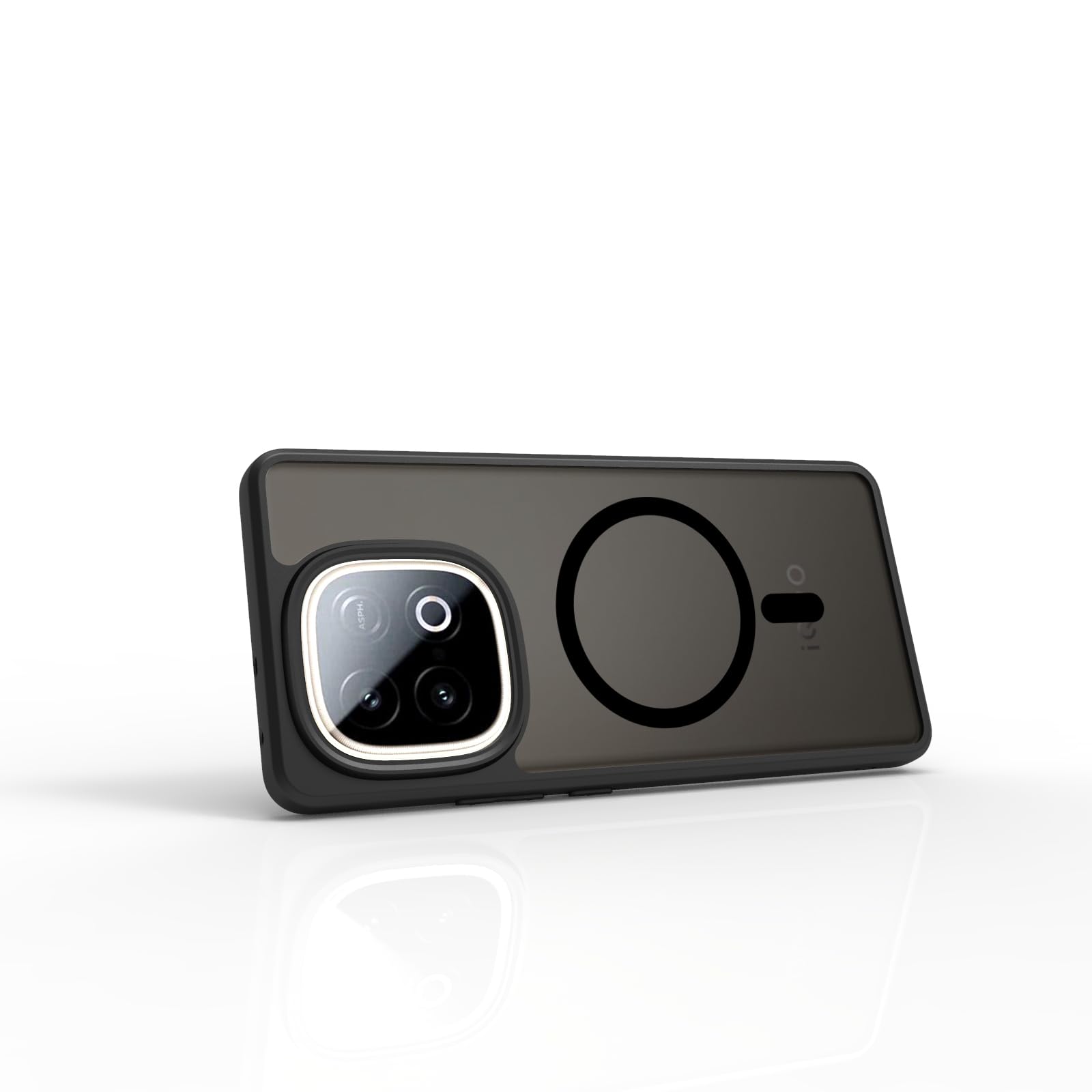 iQOO Neo 10 5G Back Cover Case | Sleek Hybrid - Matte Black Magnetic
