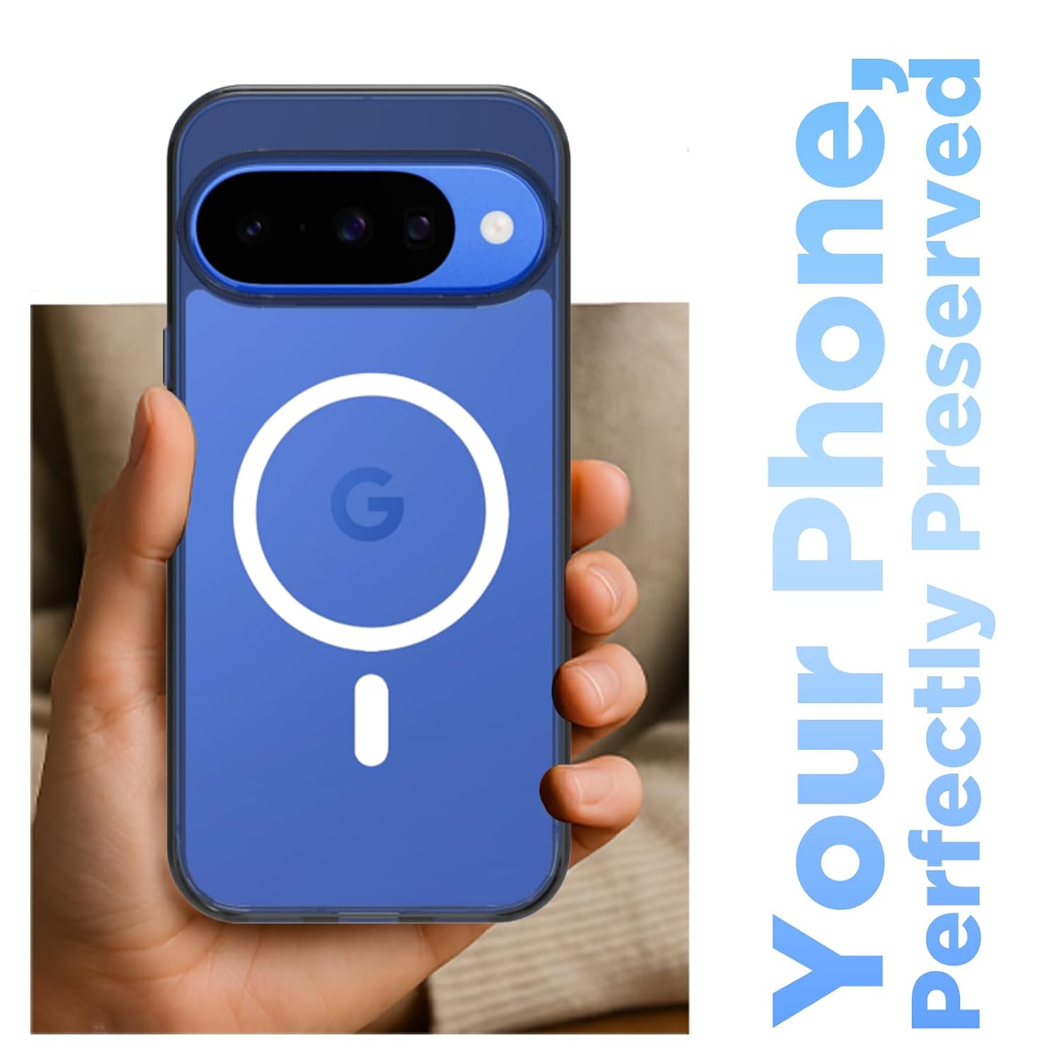 Google Pixel 10 / Pixel 10 Pro Back Cover Case | Sleek Hybrid - Clear Magnetic