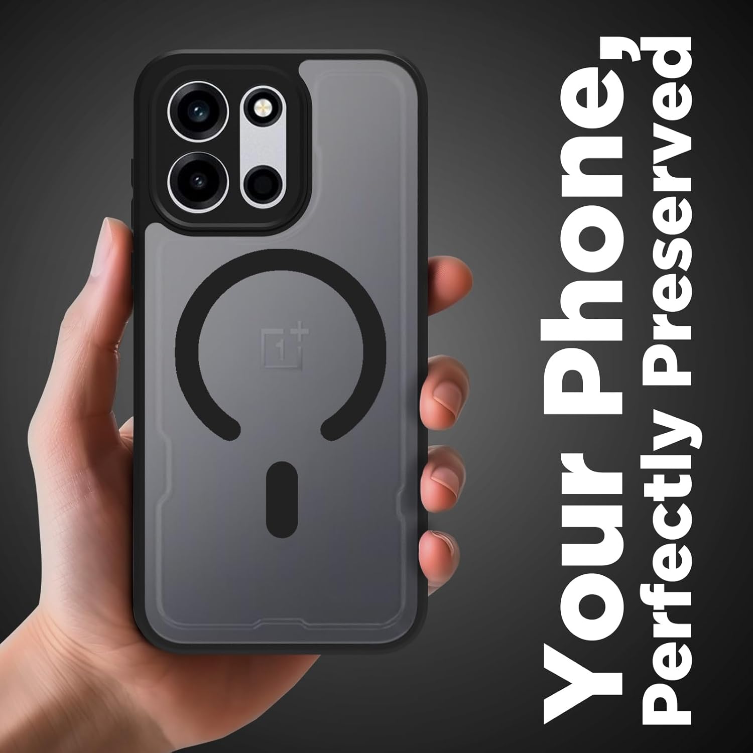 OnePlus Nord 6 5G / Nord CE 6 5G Back Cover Case | Sleek Hybrid - Matte Black Magnetic