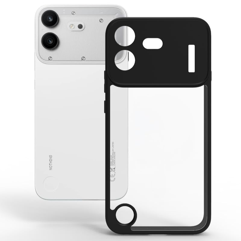 Nothing Phone 4b Back Cover Case | Sleek Hybrid - Clear Black Magnetic