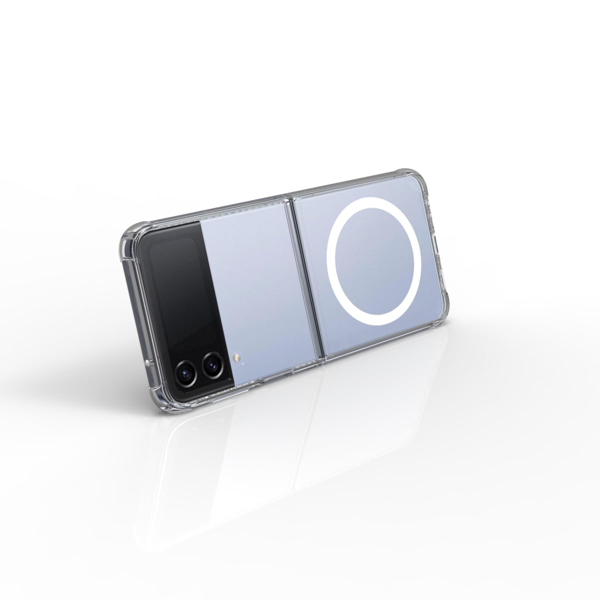Samsung Galaxy Z Flip 4 Back Cover Case | Clear Hybrid - Clear Magnetic