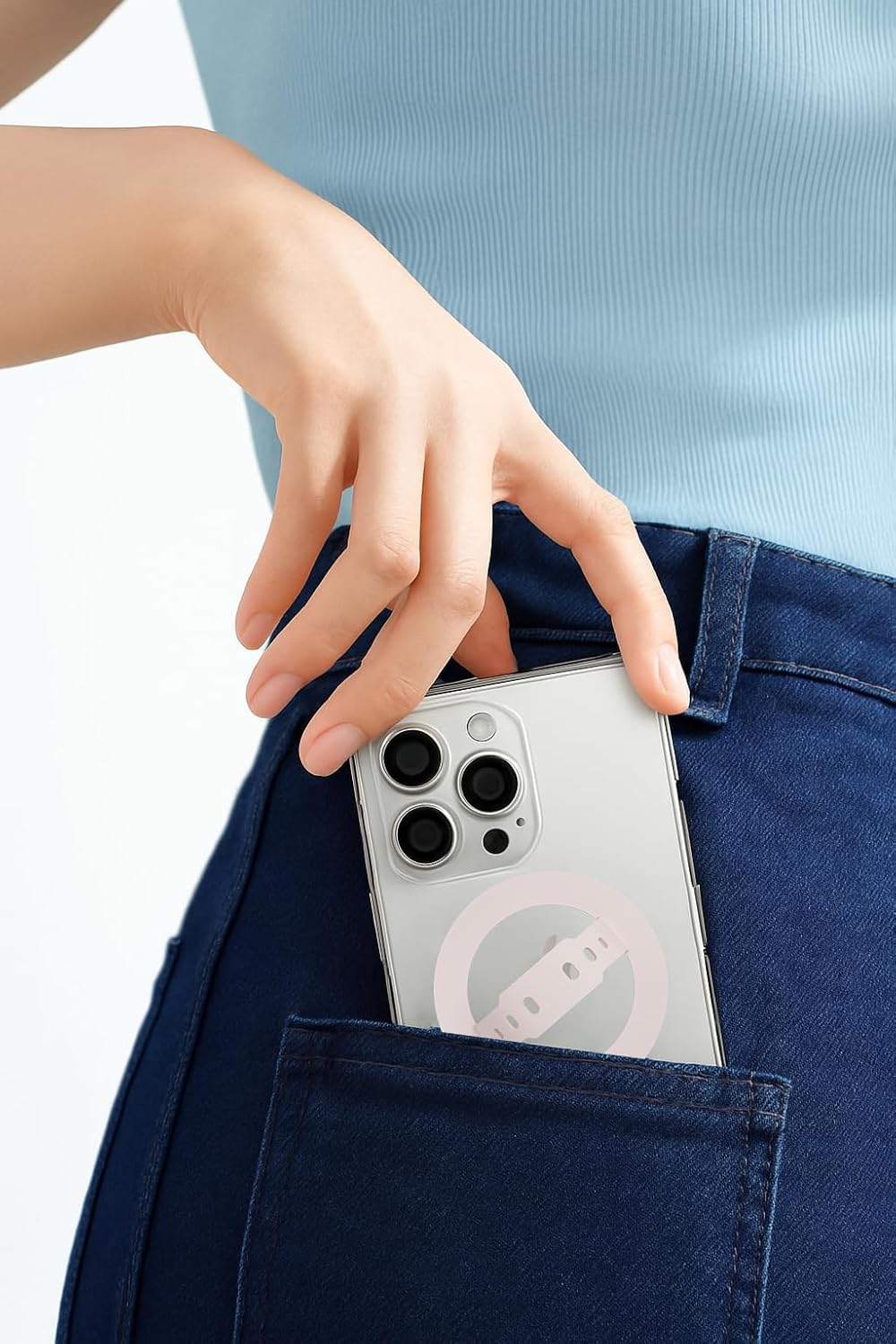 MagSafe Silicone Phone Grip | Finger Loop Holder - Silcy Pink