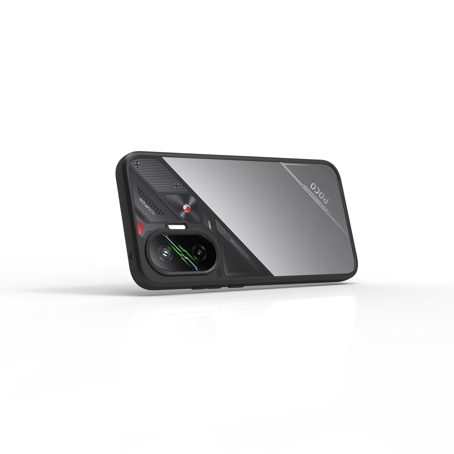 Poco F7 5G Back Cover Case | Sleek Hybrid - Clear Black