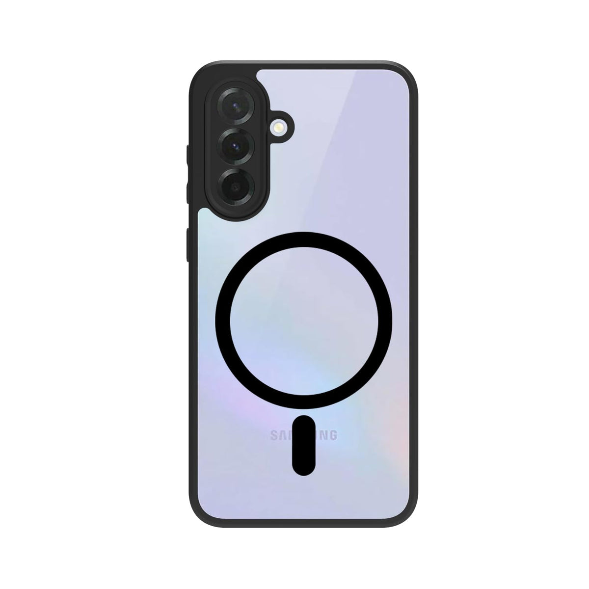 Samsung Galaxy A36 Back Cover Case | Sleek Hybrid - Clear Black Magnetic